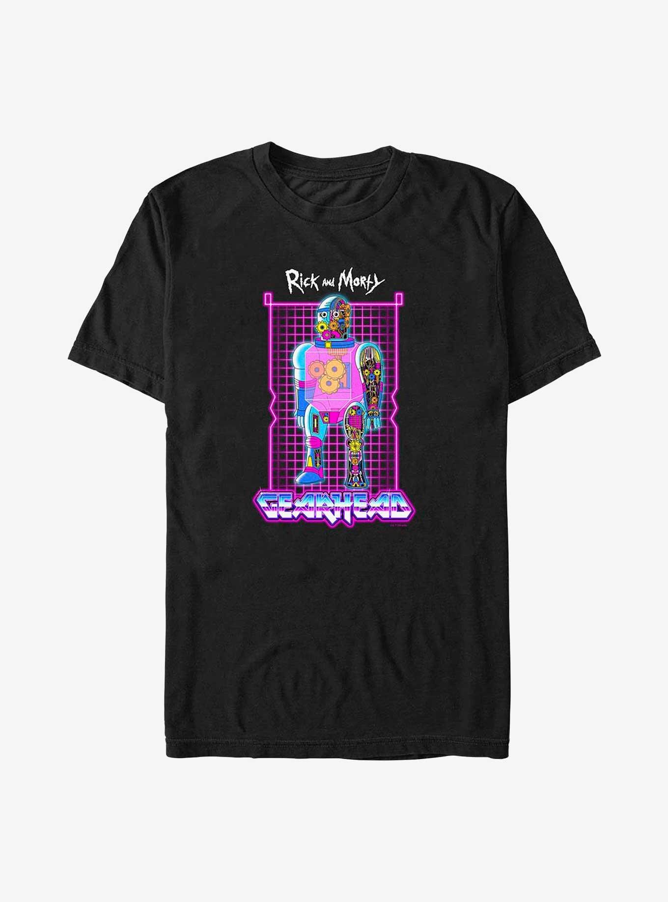 Rick and Morty Gearhead Big & Tall T-Shirt, BLACK, hi-res