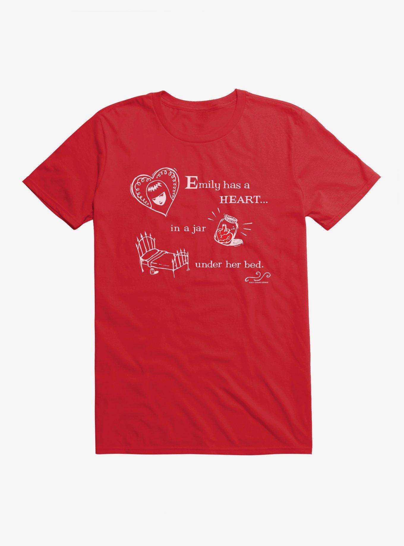 Emily The Strange Heart In A Jar T-Shirt, , hi-res