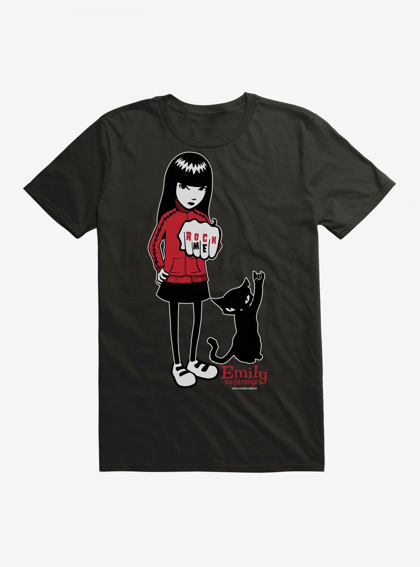 Emily The Strange Rock Me Black T-Shirt