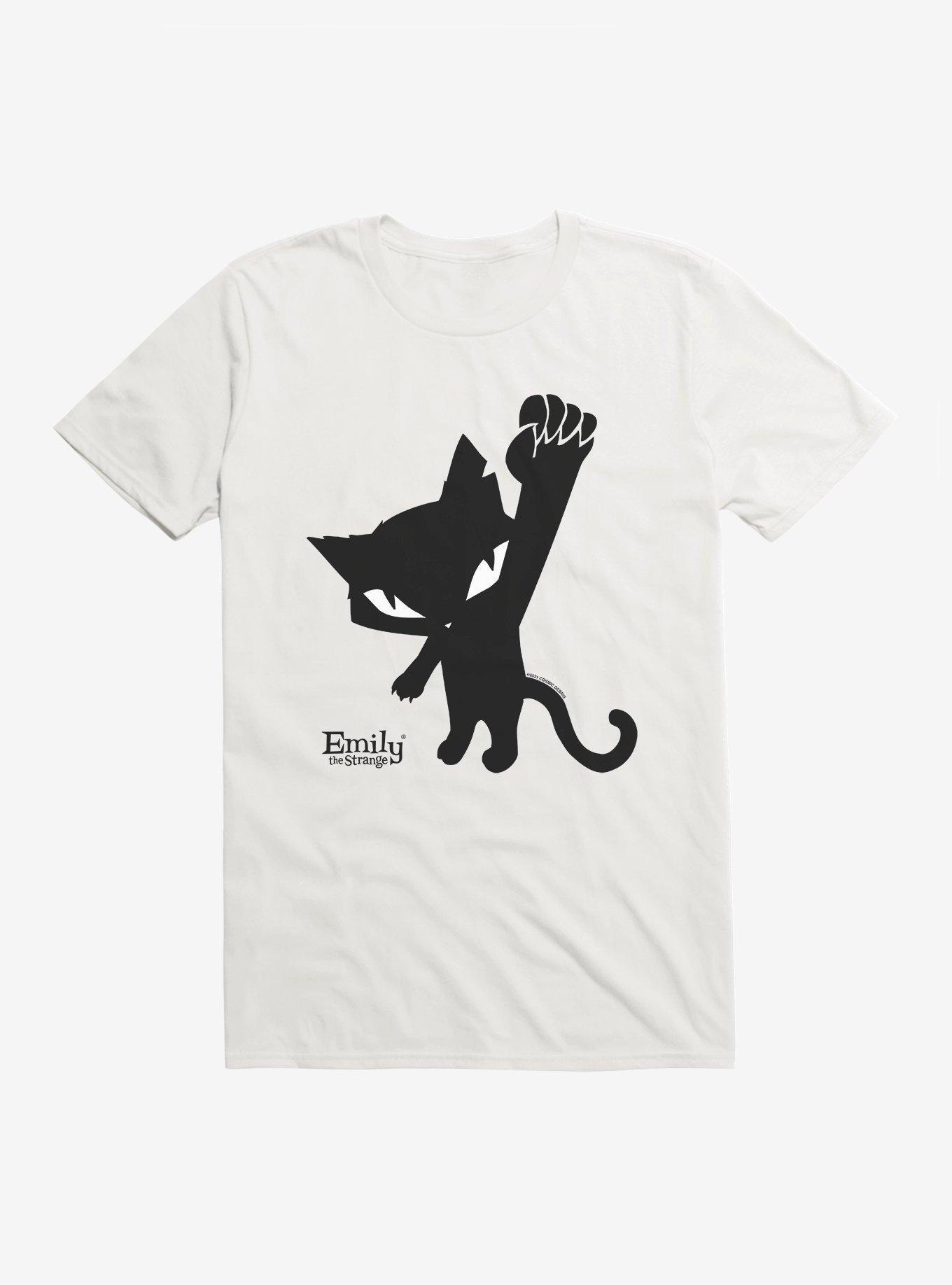 Emily The Strange Sabbath Power To The Cat T-Shirt, WHITE, hi-res