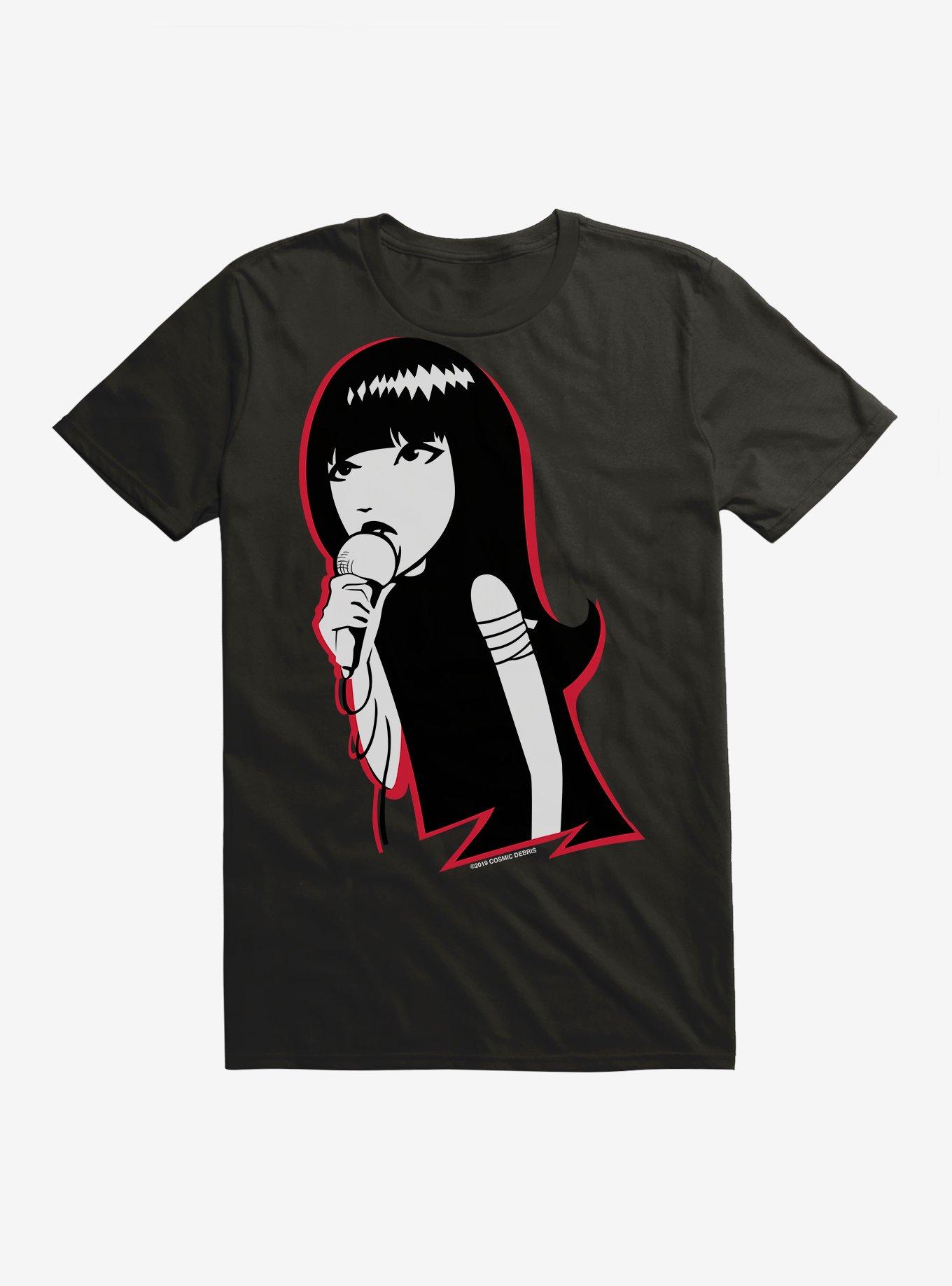 Emily The Strange Singing Black T-Shirt