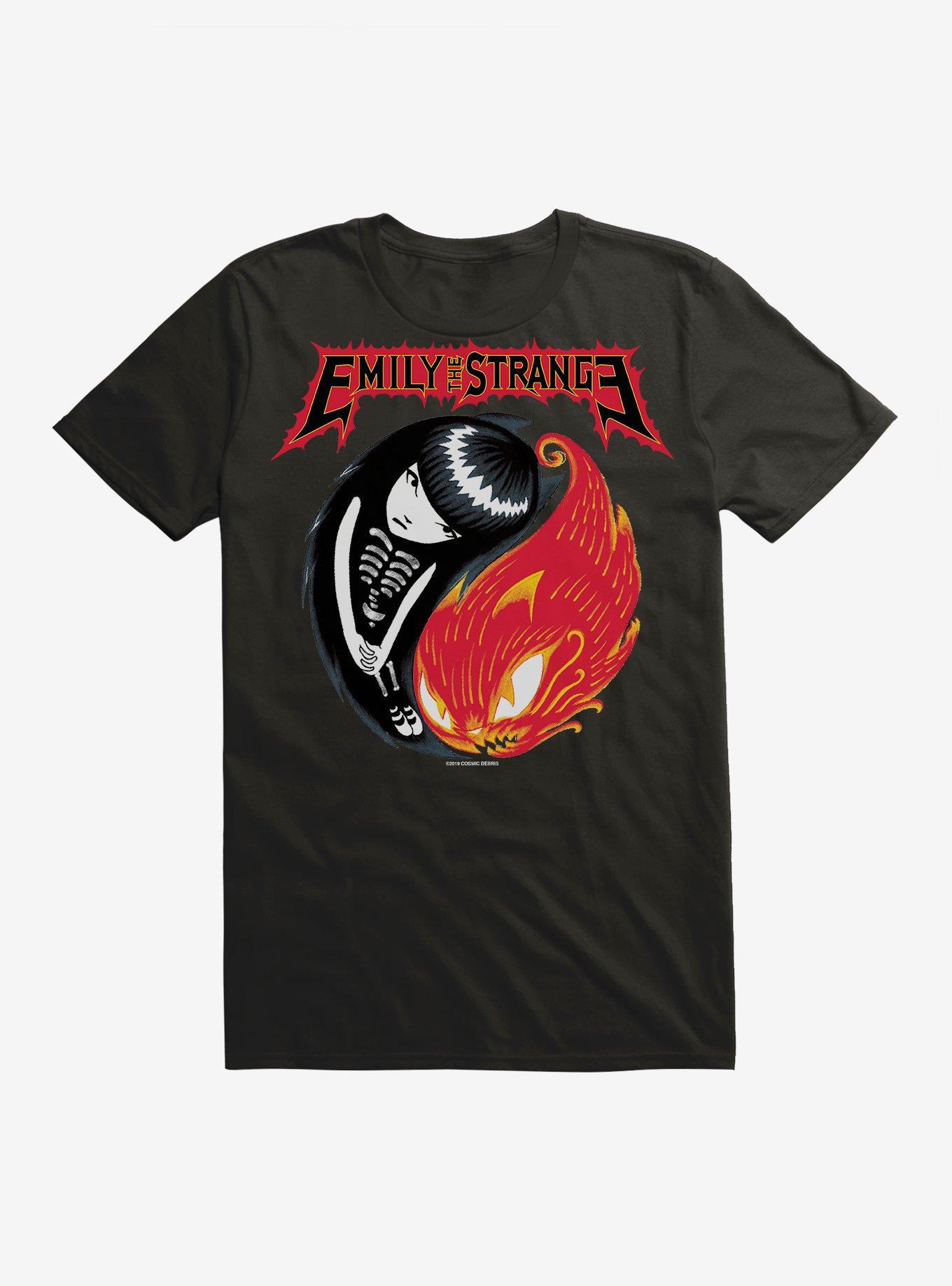 Emily The Strange Flame T-Shirt, , hi-res