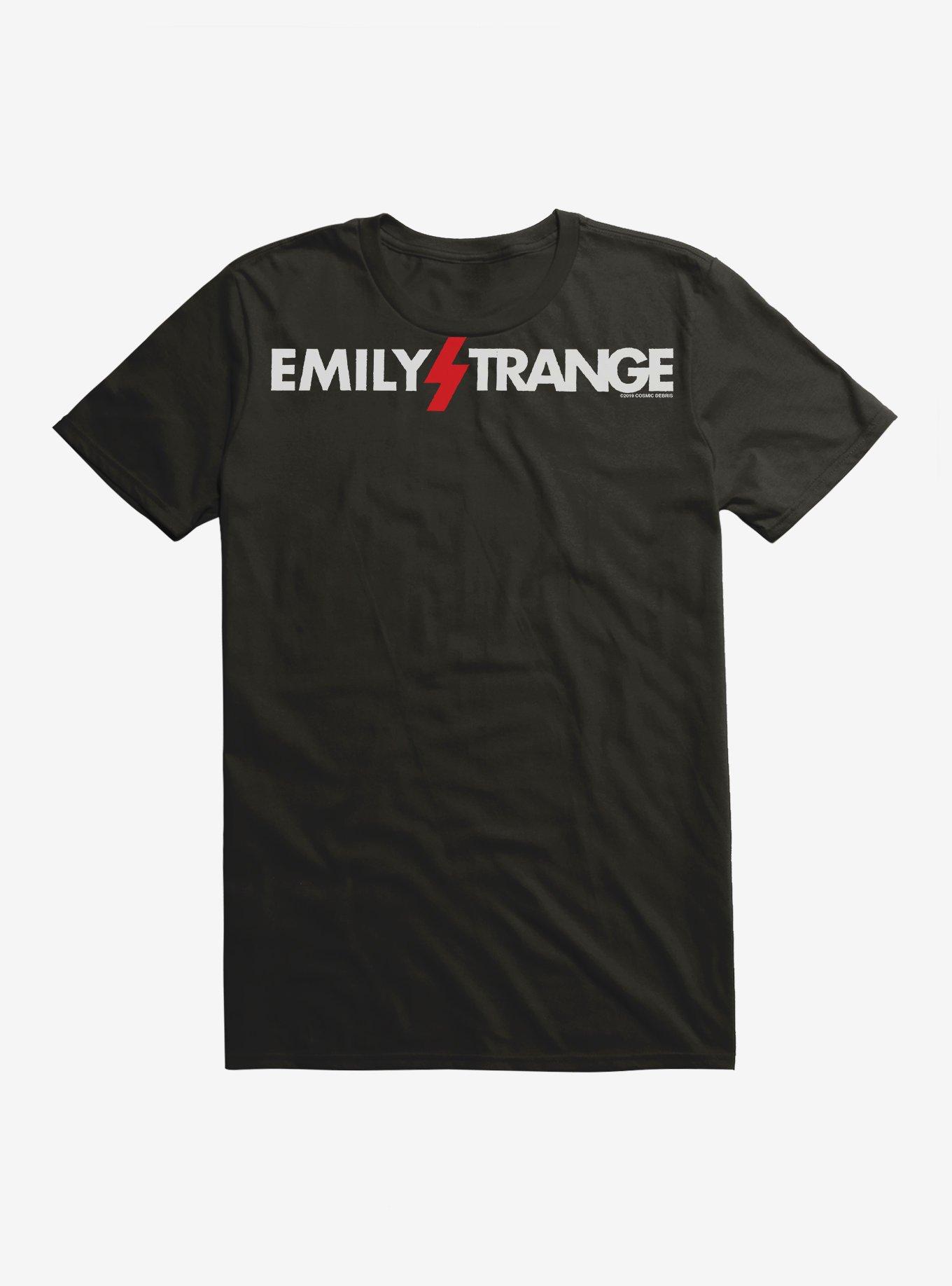 Emily The Strange Lightning Bolt T-Shirt, BLACK, hi-res