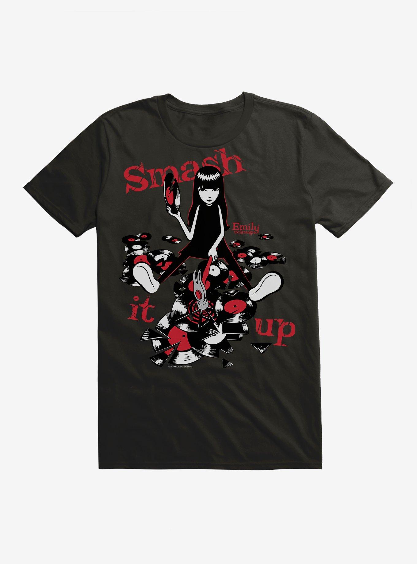 Emily The Strange Smash It Up T-Shirt, BLACK, hi-res