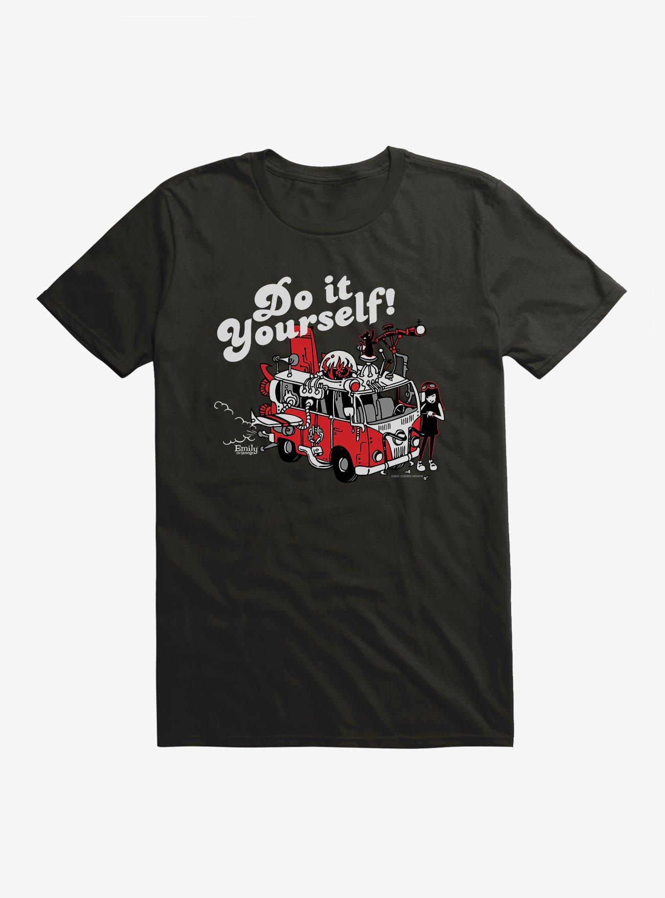 Emily The Strange Do It Yousrelf T-Shirt, BLACK, hi-res