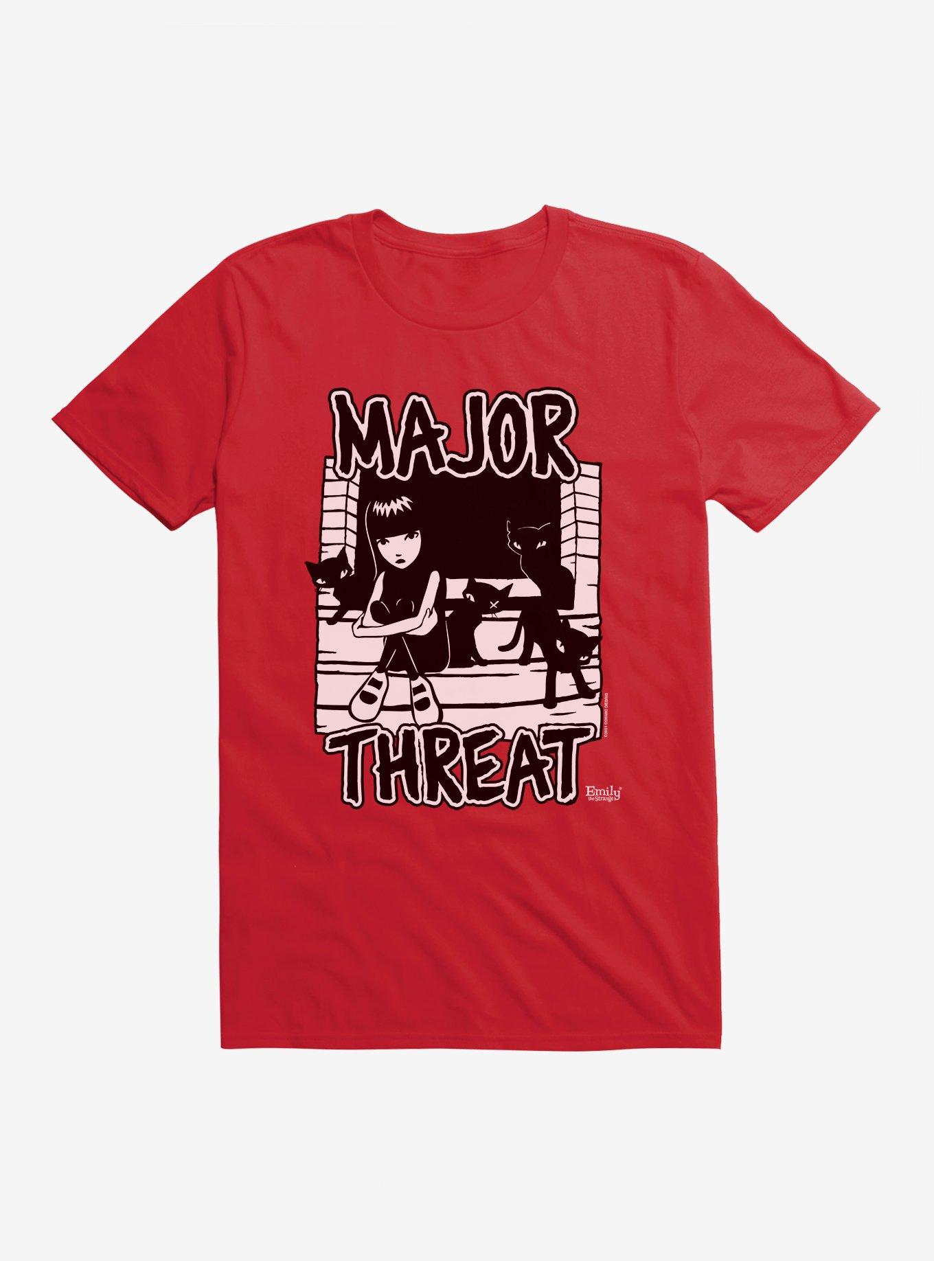 Emily The Strange Major Threat T-Shirt, , hi-res