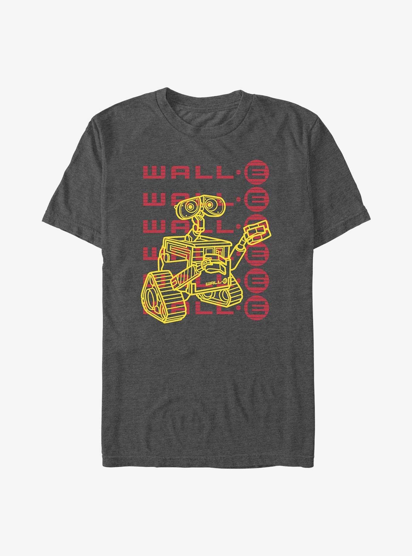 Disney Pixar WALL-E Type Repeat Big & Tall T-Shirt, CHAR HTR, hi-res