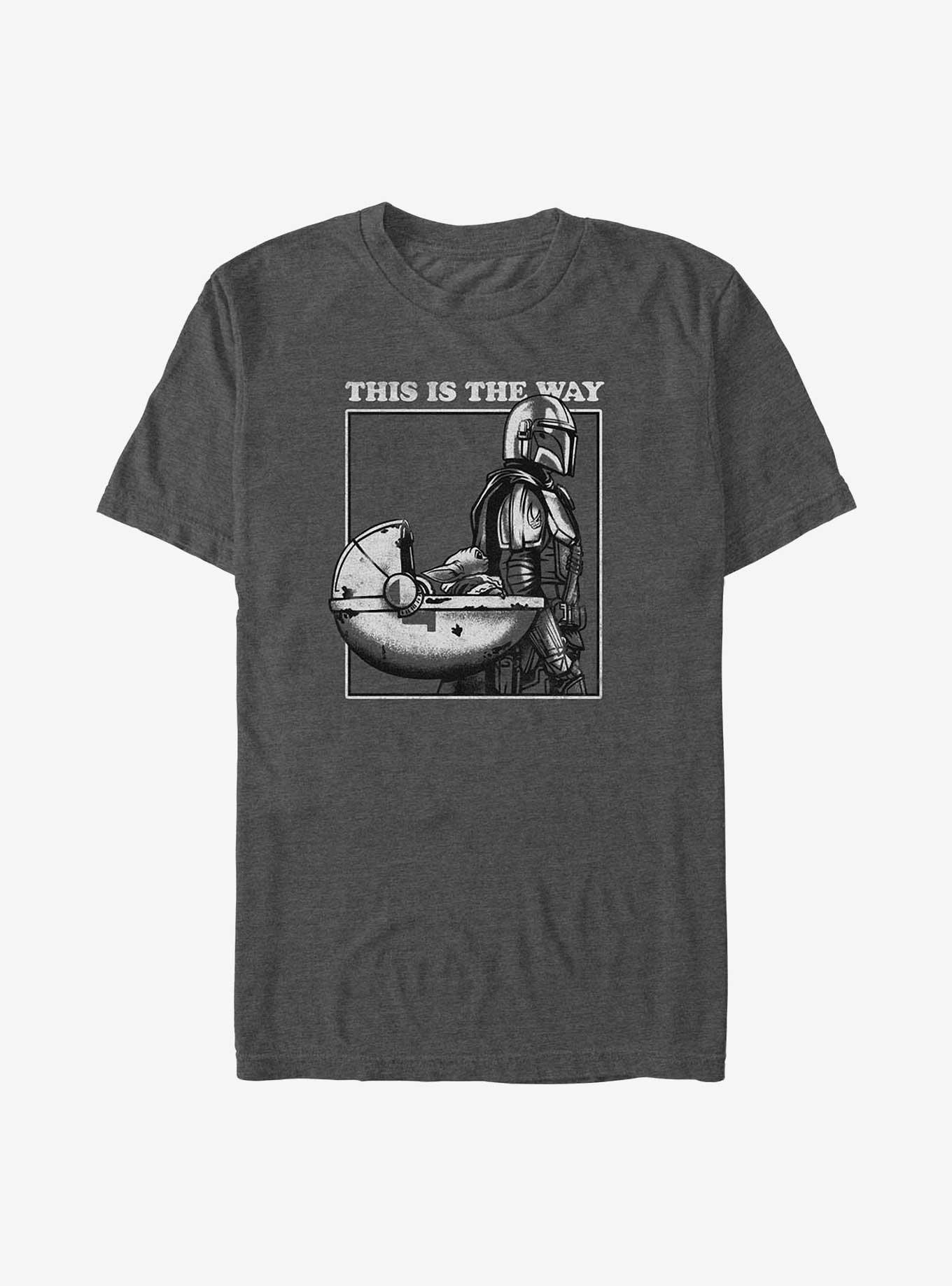 Star Wars The Mandalorian The Way To Your Heart Big & Tall T-Shirt, CHAR HTR, hi-res