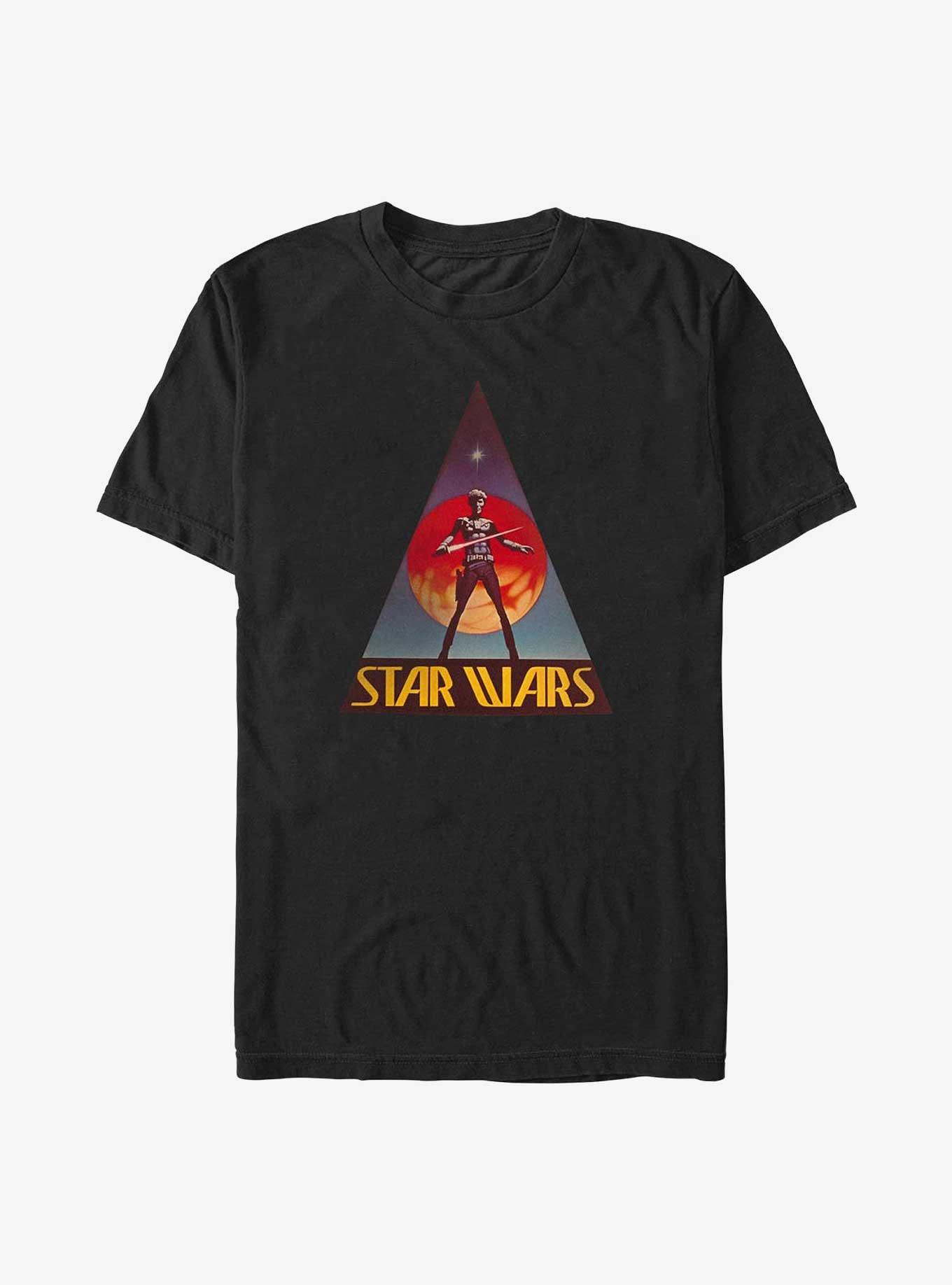 Star Wars Triangle Sunset Big & Tall T-Shirt, BLACK, hi-res