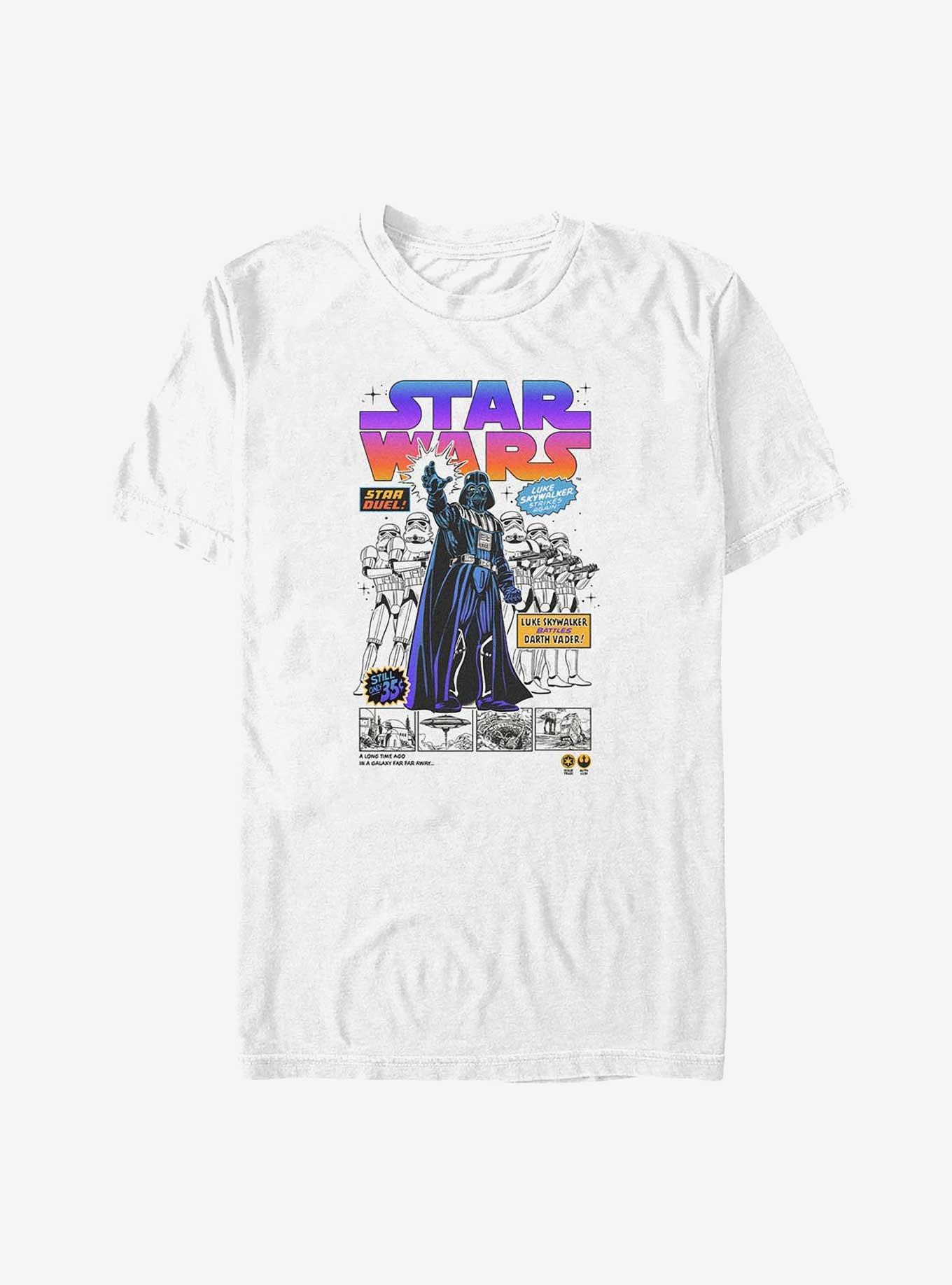 Star Wars Darth Vader Comic Big & Tall T-Shirt, WHITE, hi-res