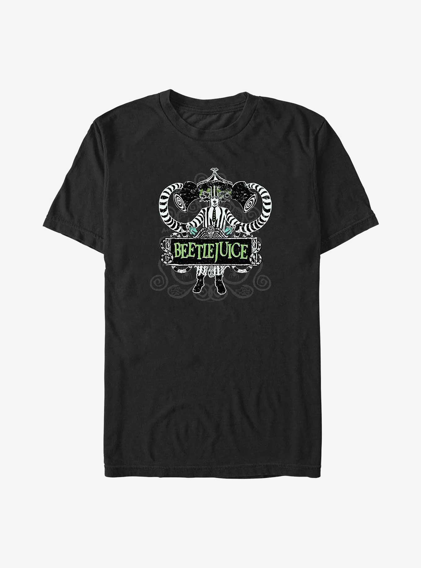 Beetlejuice Strange And Unusual Big & Tall T-Shirt, BLACK, hi-res