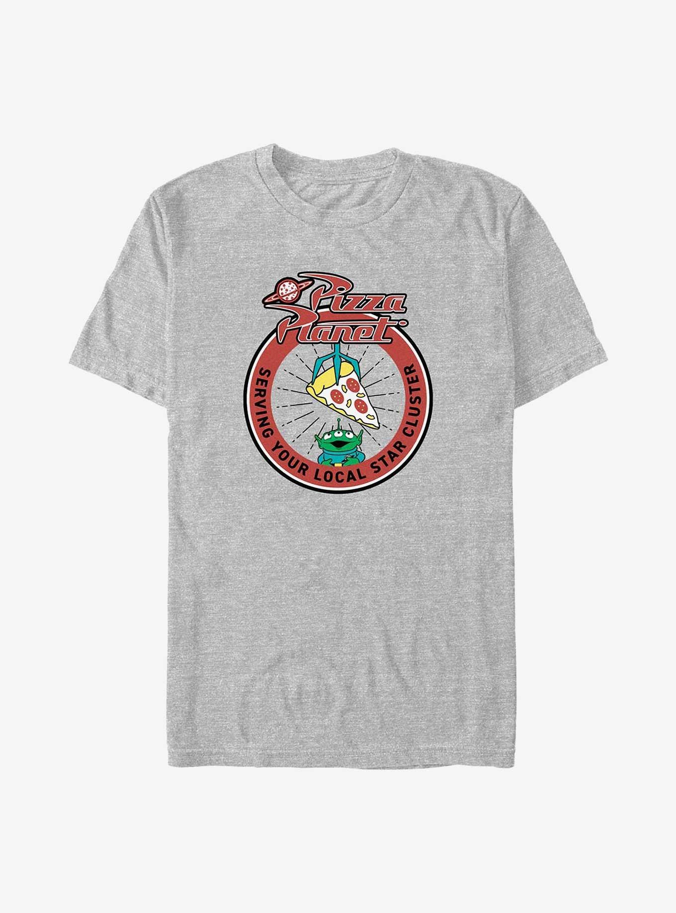 Disney Pixar Toy Story Pizza Planet Serving Your Local Big & Tall T-Shirt, ATH HTR, hi-res