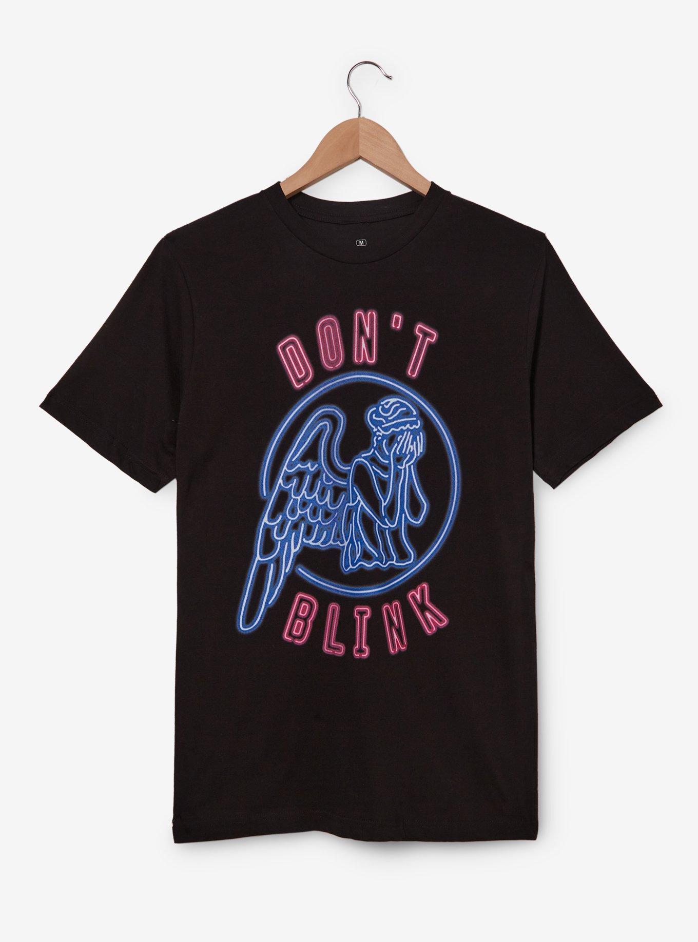 Dr. Who Weeping Angel Neon Sign T-Shirt - BoxLunch Exclusive, , hi-res