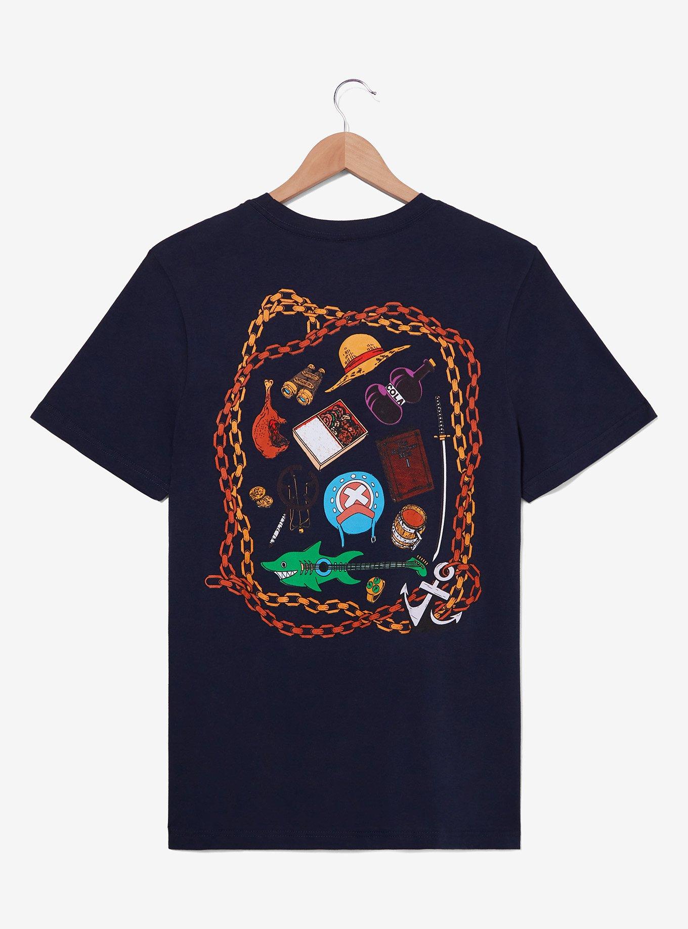 One Piece Icons & Tools T-Shirt, NAVY, hi-res