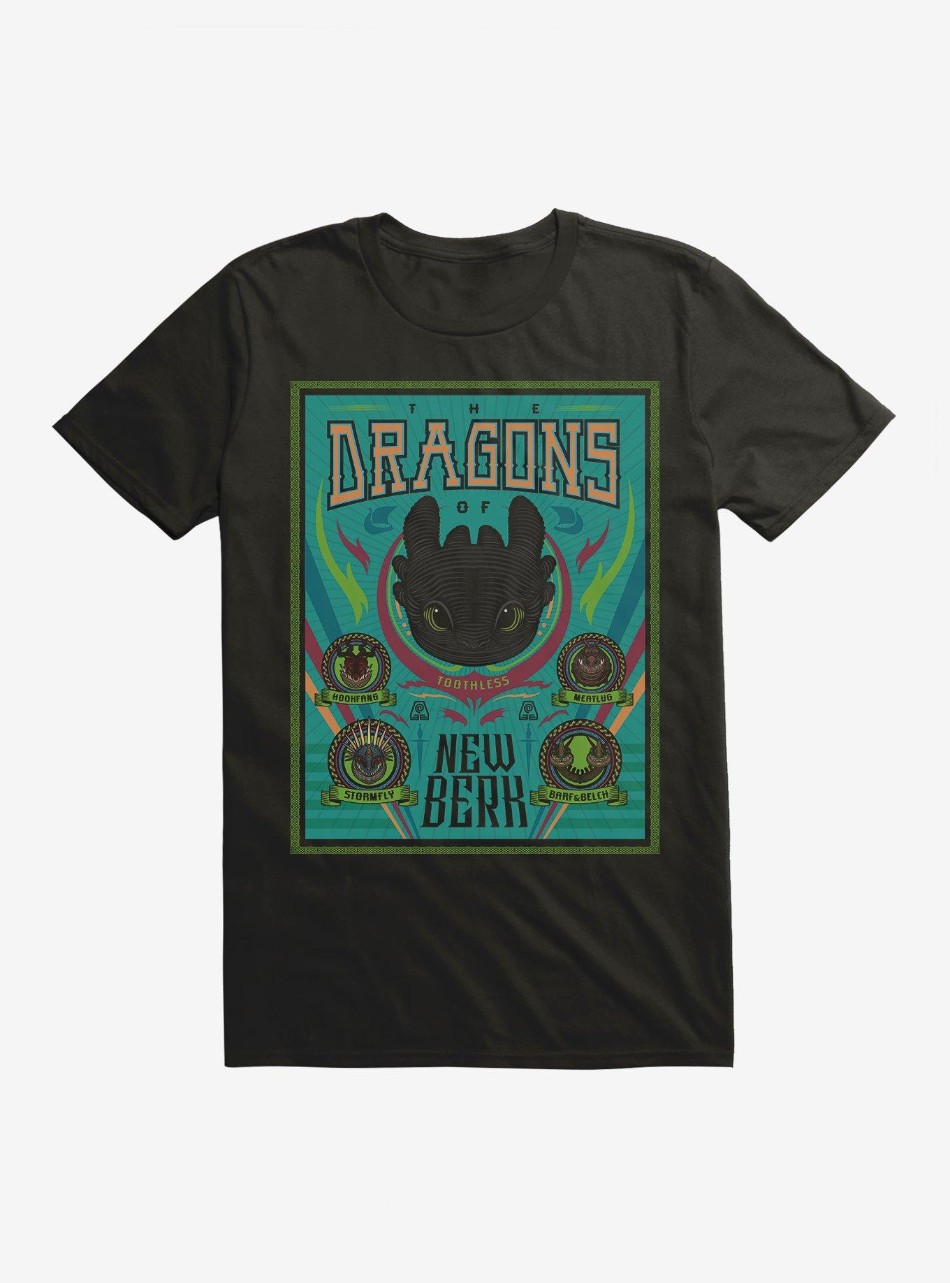 How To Train Your Dragon Dragons of New Berk T-Shirt, BLACK, hi-res