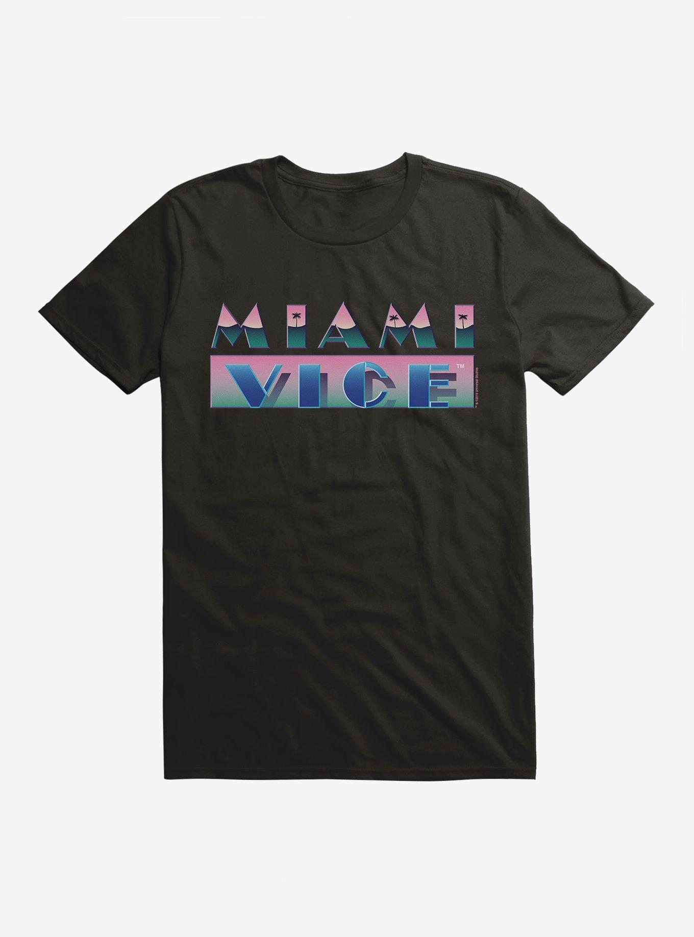 Hot Topic Miami Vice Bold Beach Script T Shirt Shop Midtown