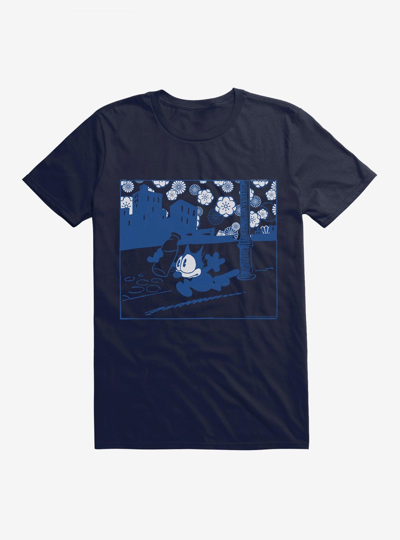 Felix The Cat Milk Bottle T-Shirt, NAVY, hi-res