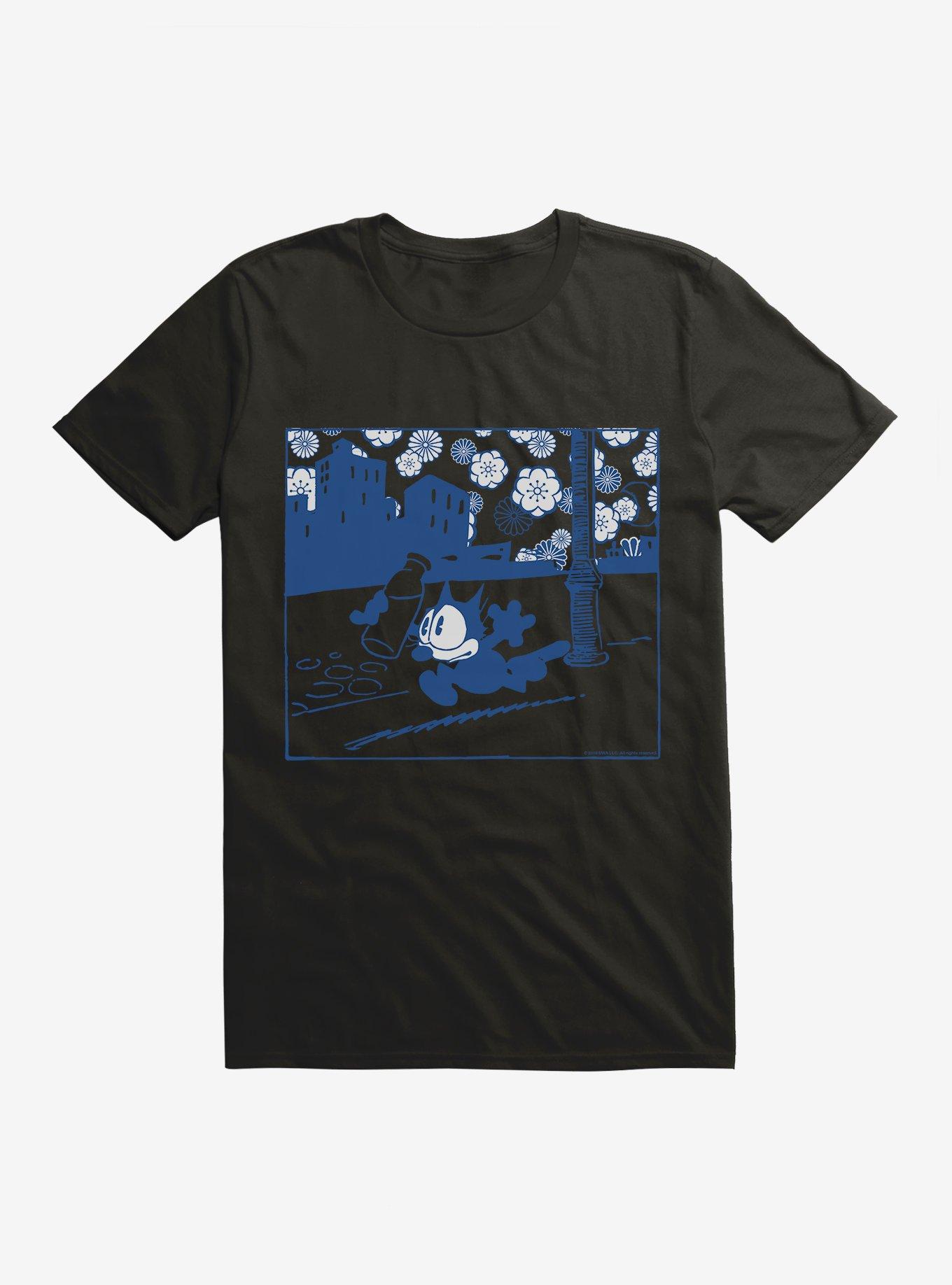 Felix The Cat Milk Bottle T-Shirt, BLACK, hi-res