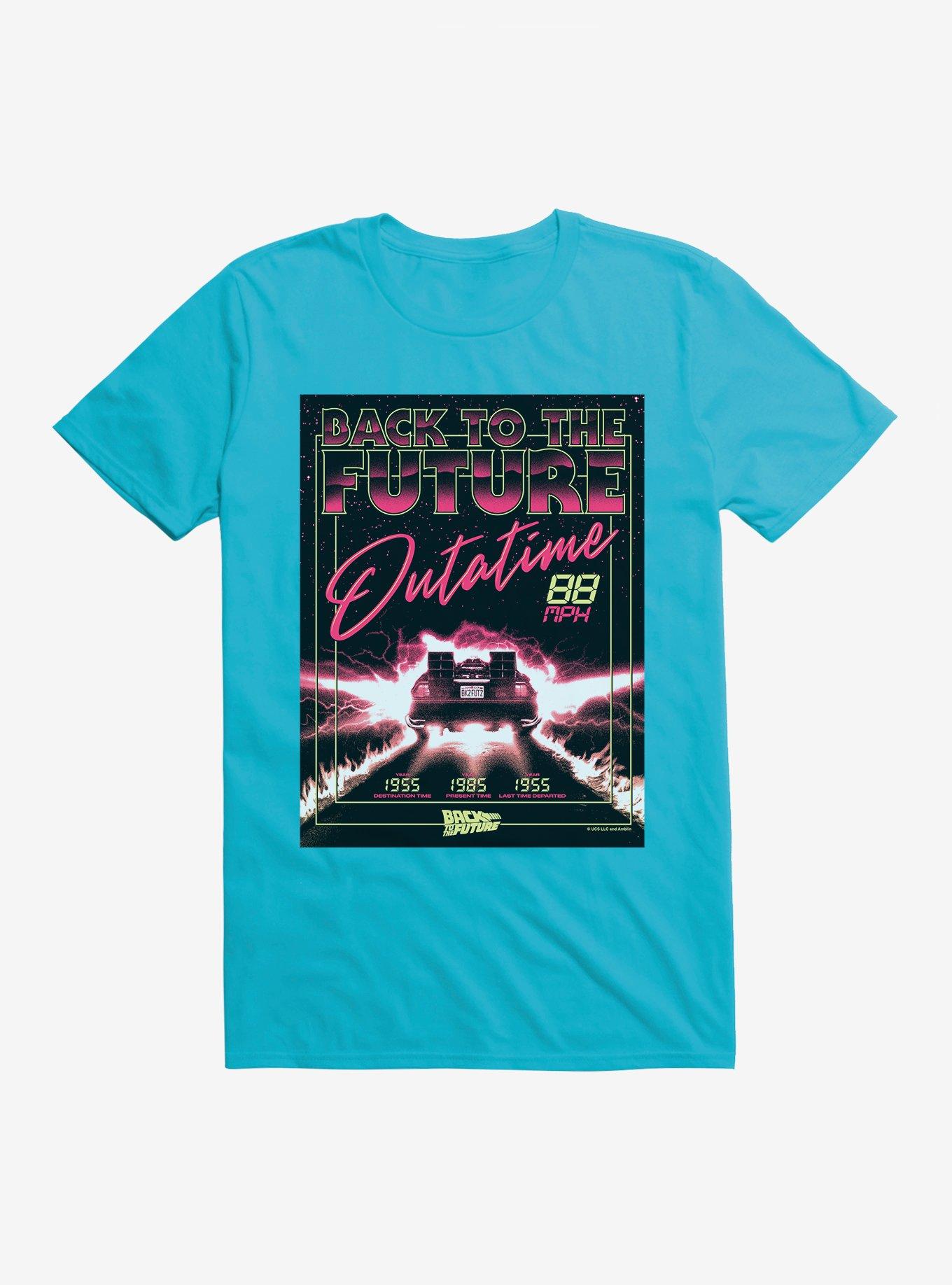 Back To The Future Out A Time T-shirt, TROPICAL BLUE, hi-res