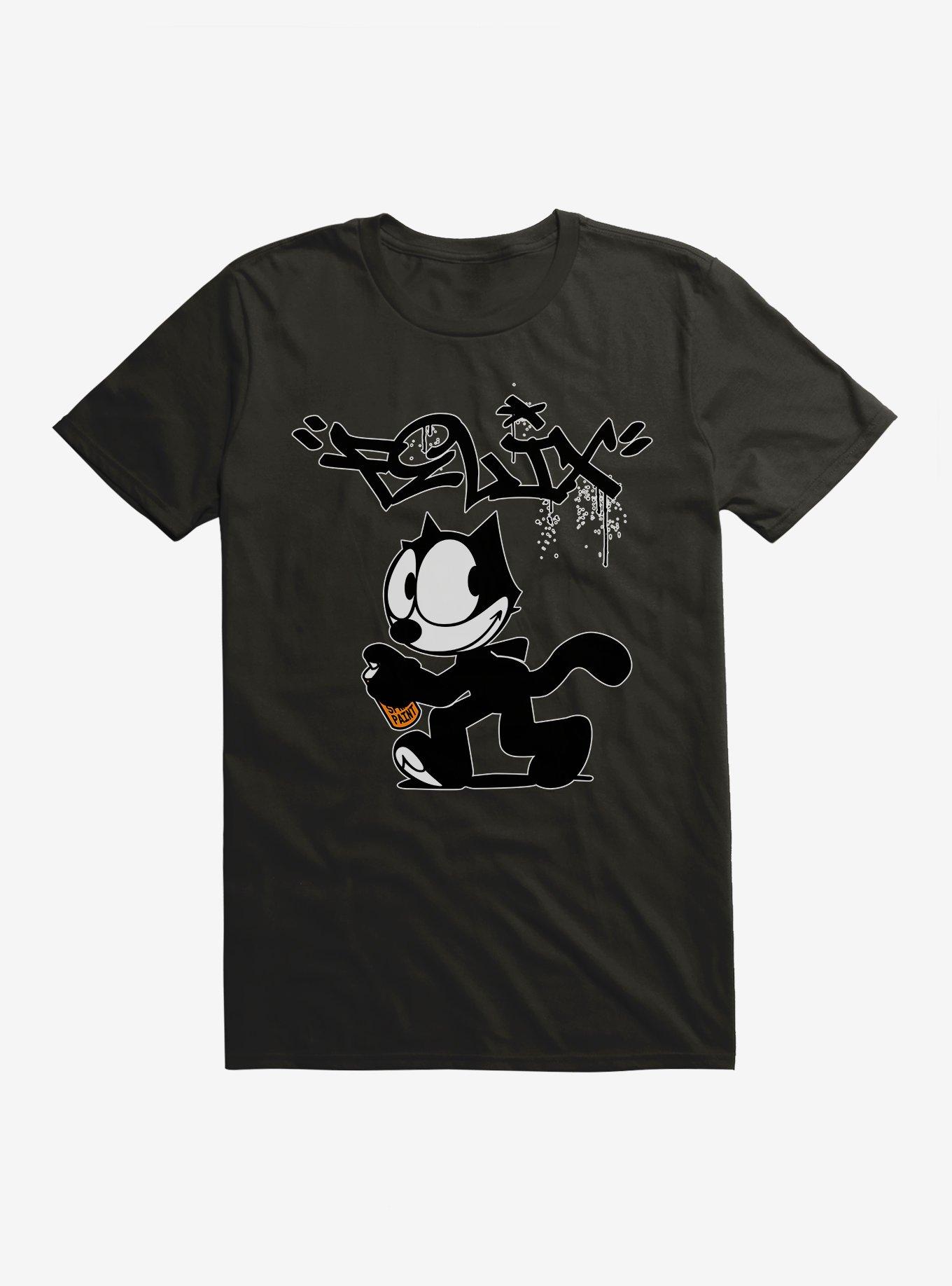 Felix The Cat Spray Painting T-Shirt