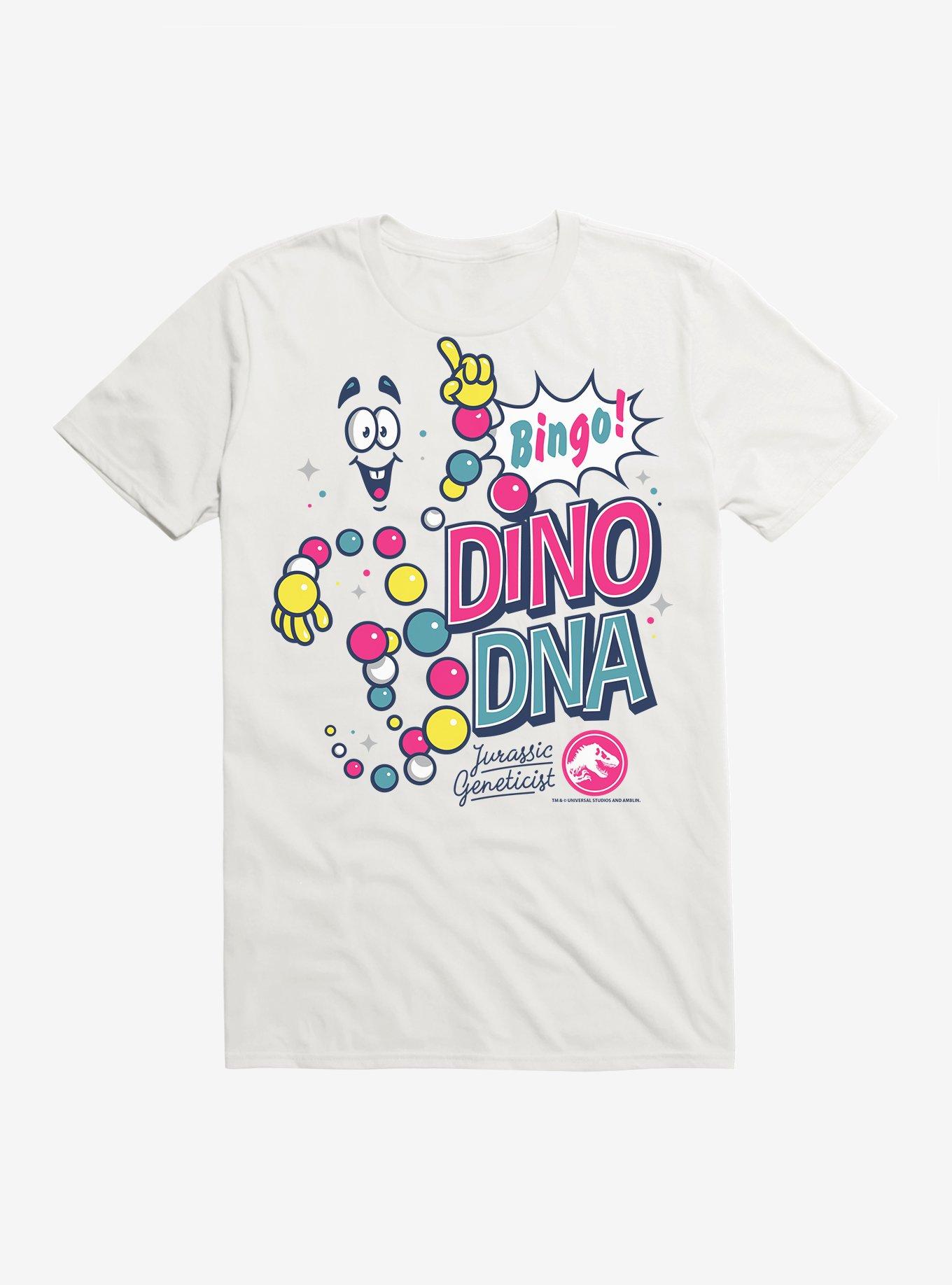 Jurassic World Dino DNA Bingo T-Shirt, WHITE, hi-res