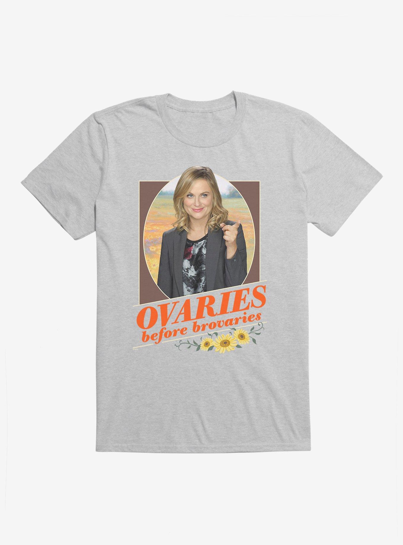 Parks And Recreation Ovaries Before Brovaries T-Shirt, , hi-res