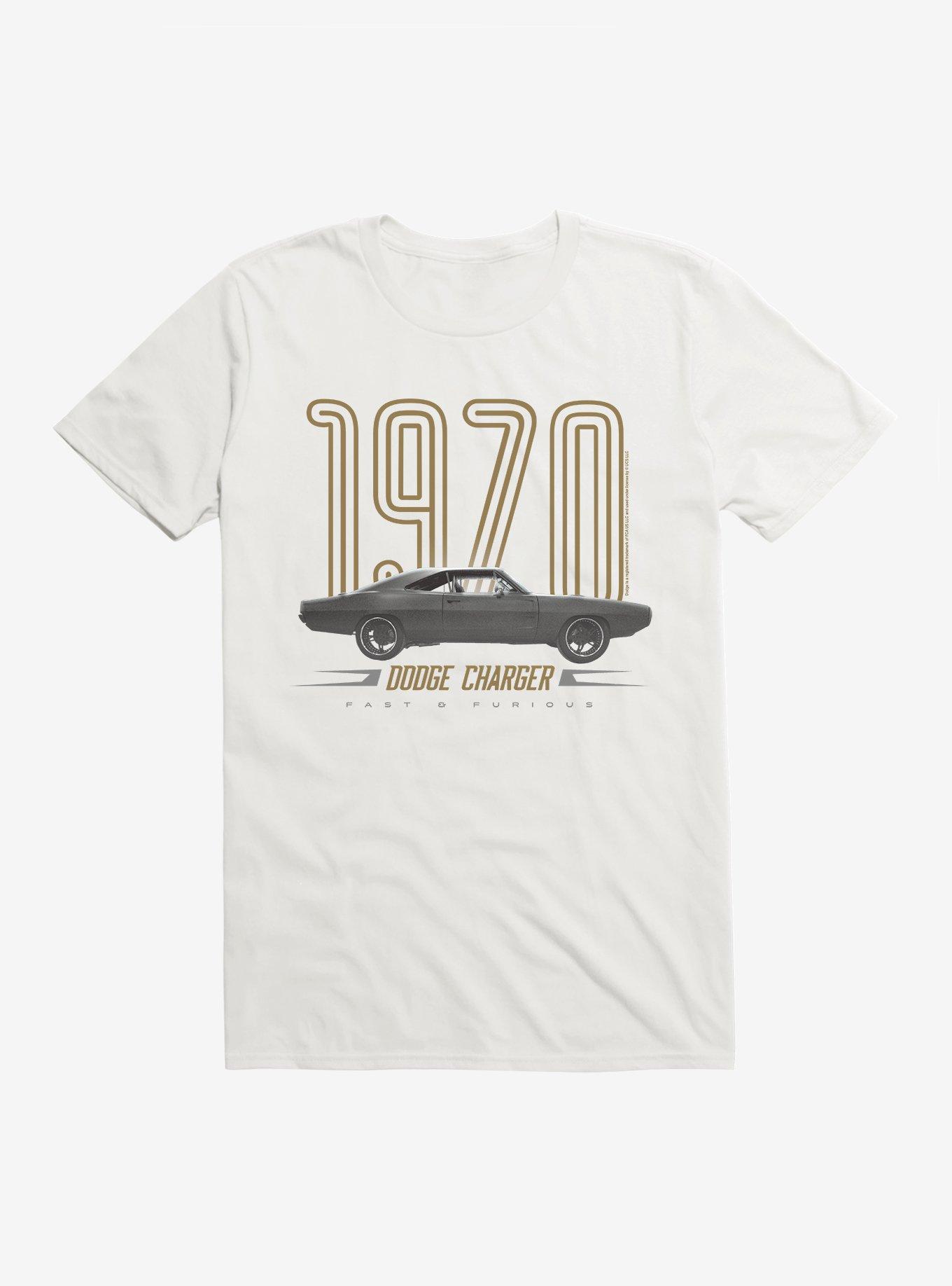 Fast & Furious 1970 Dodge Charger T-Shirt, WHITE, hi-res