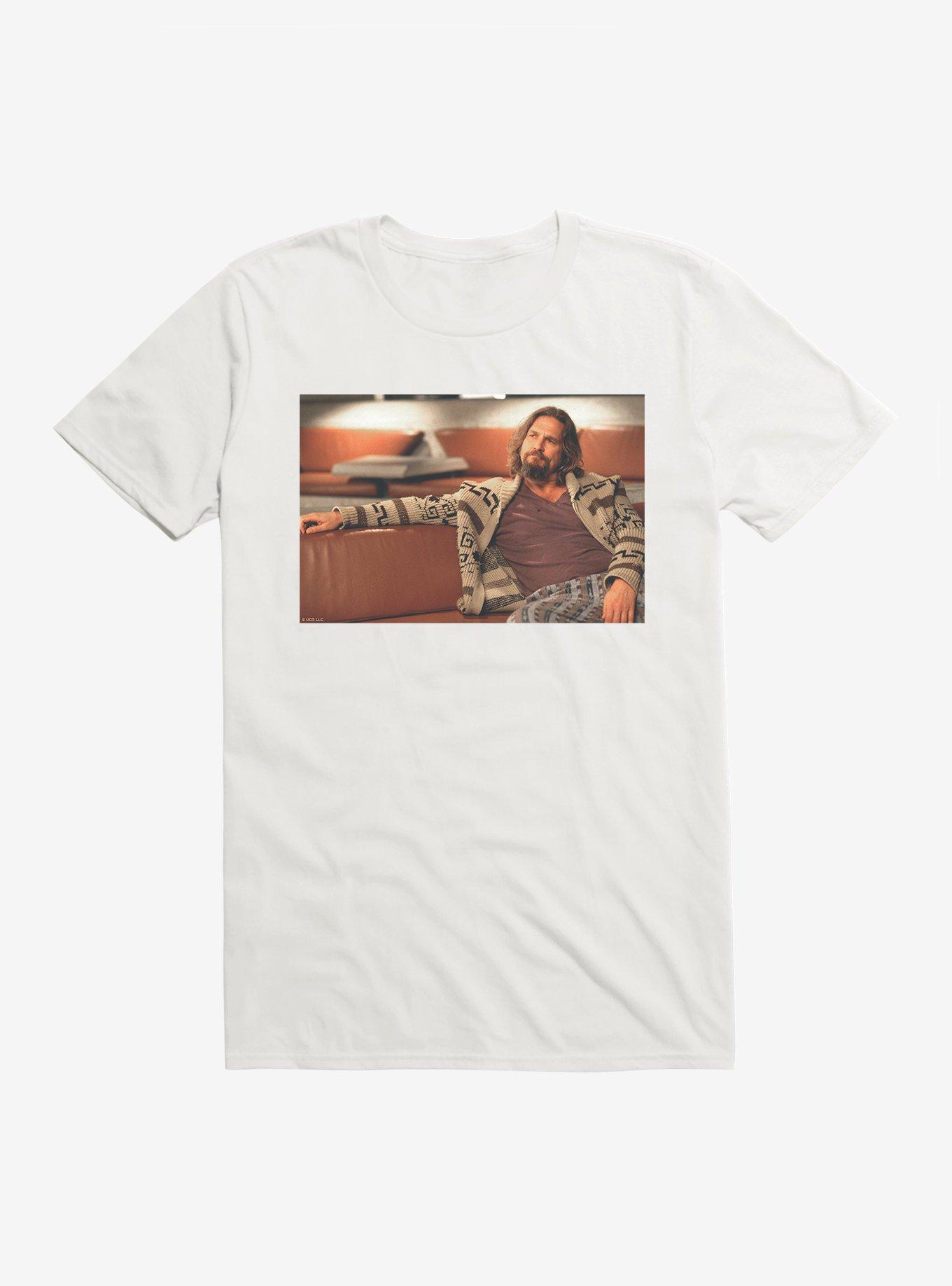 The Big Lebowski Reclined T-Shirt, WHITE, hi-res