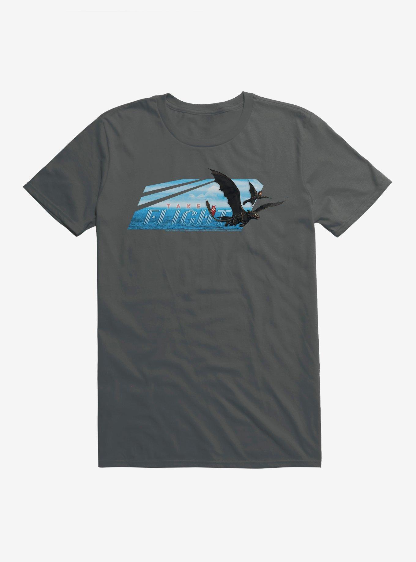 How To Train Your Dragon Take Flight T-Shirt, CHARCOAL, hi-res