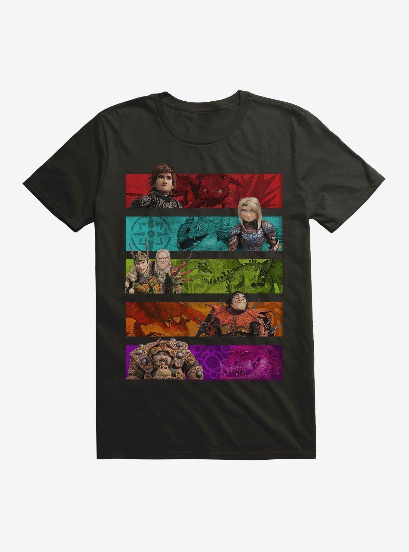 How To Train Your Dragon Character Bars T-Shirt, , hi-res