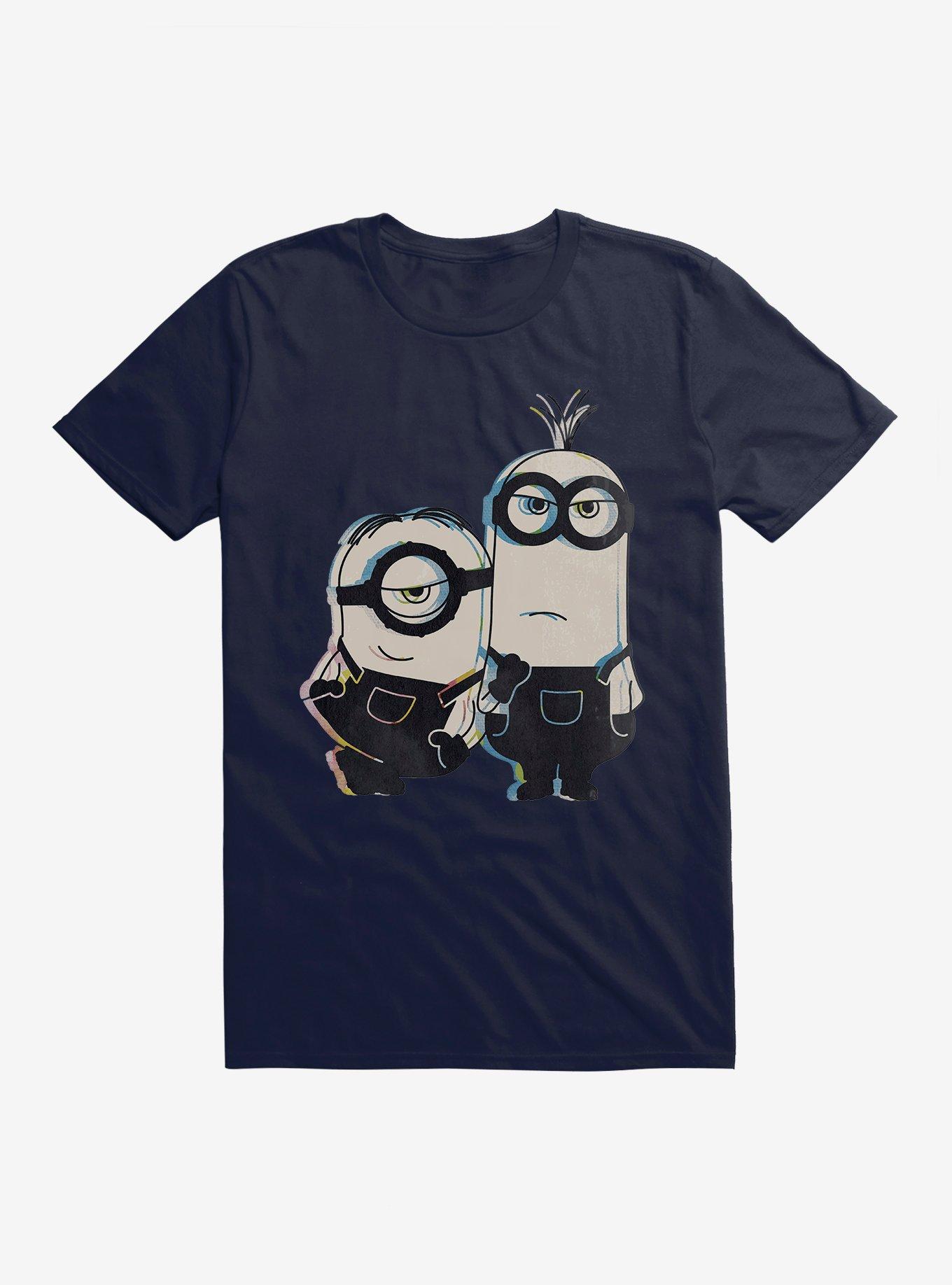Minions Pose Sketch Art T-Shirt, NAVY, hi-res