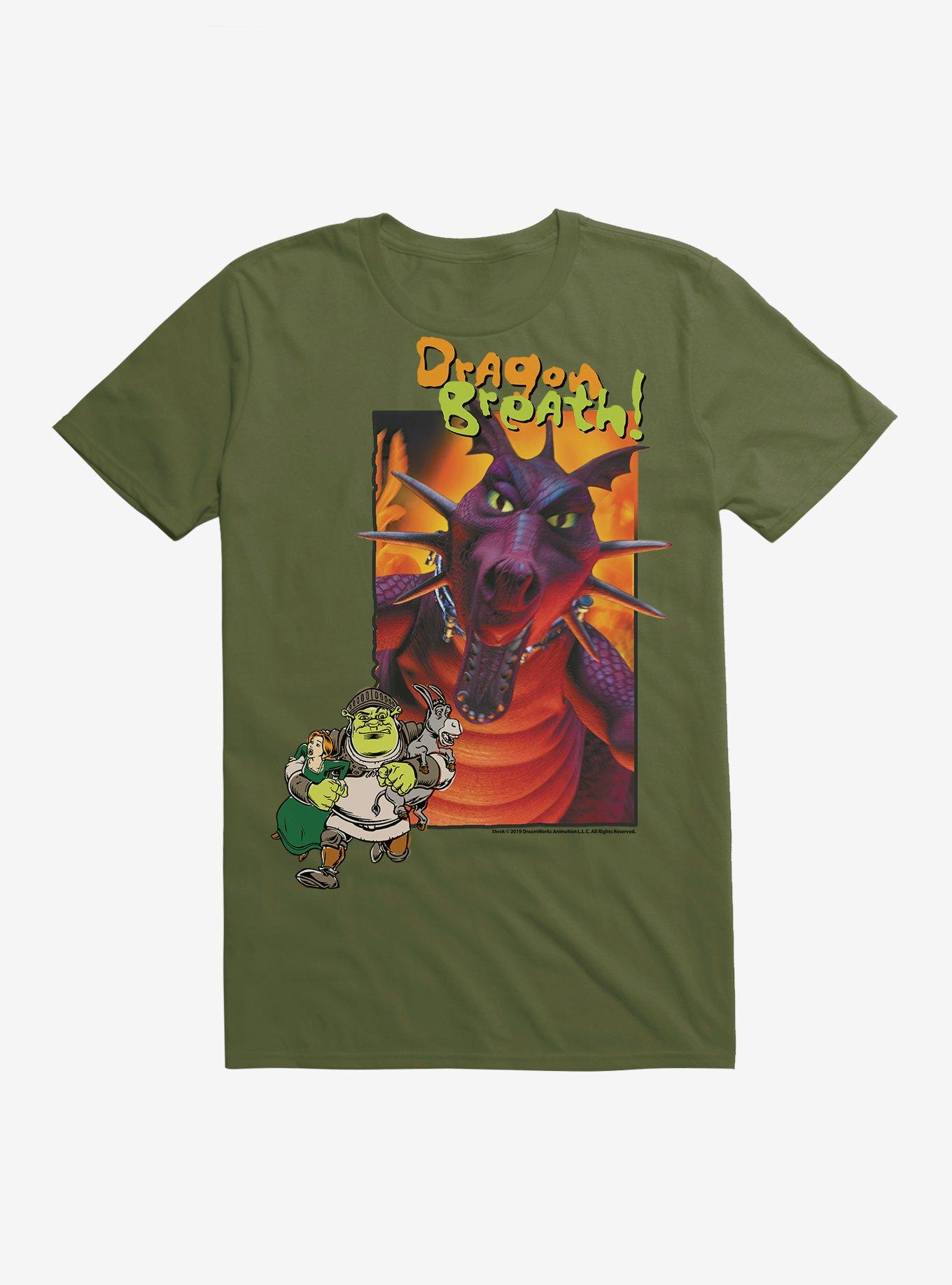 Shrek Dragon Breath Poster T-Shirt, , hi-res