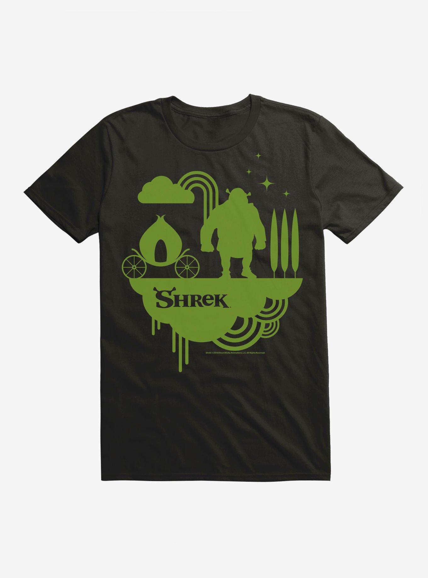 Shrek Onion Carriage Outline T-Shirt