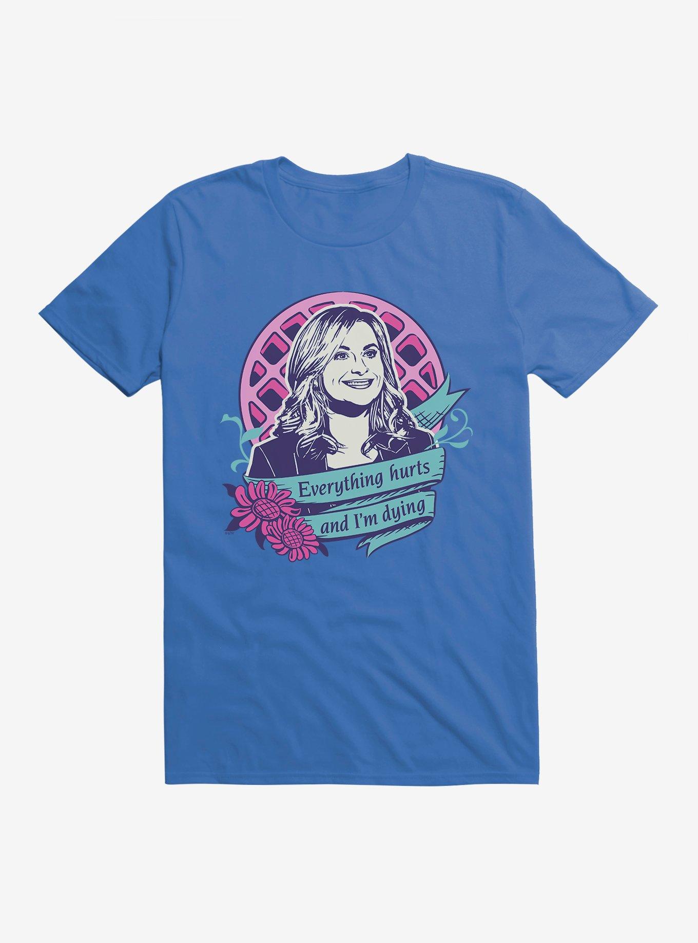 Parks And Recreation Everything Hurts T-Shirt, ROYAL BLUE, hi-res