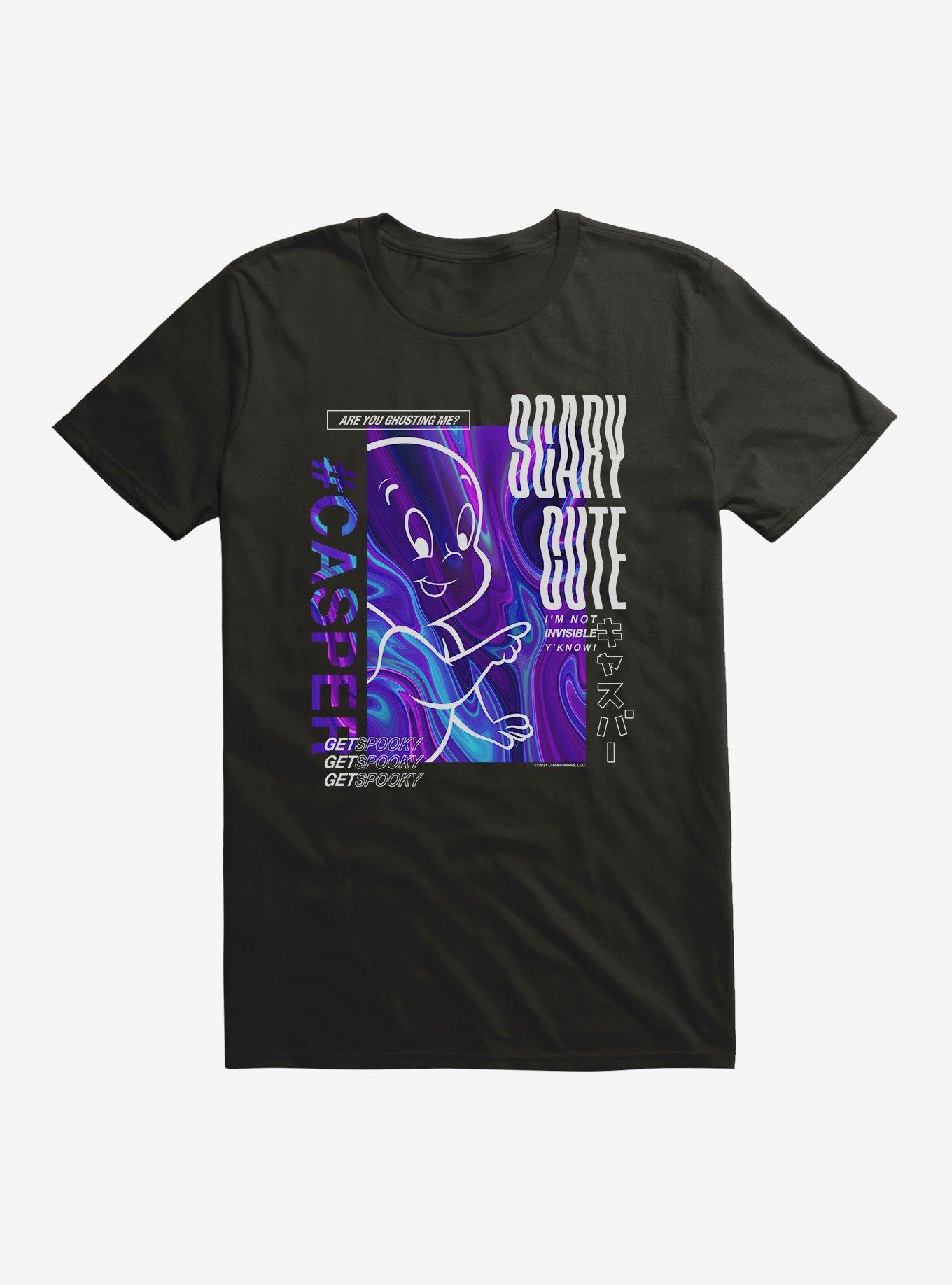 Casper The Friendly Ghost Virtual Raver Scary Cute T-Shirt