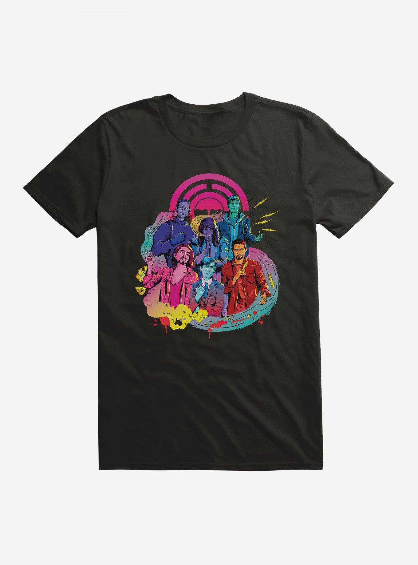 Umbrella Academy Multicolor Art T-Shirt, , hi-res