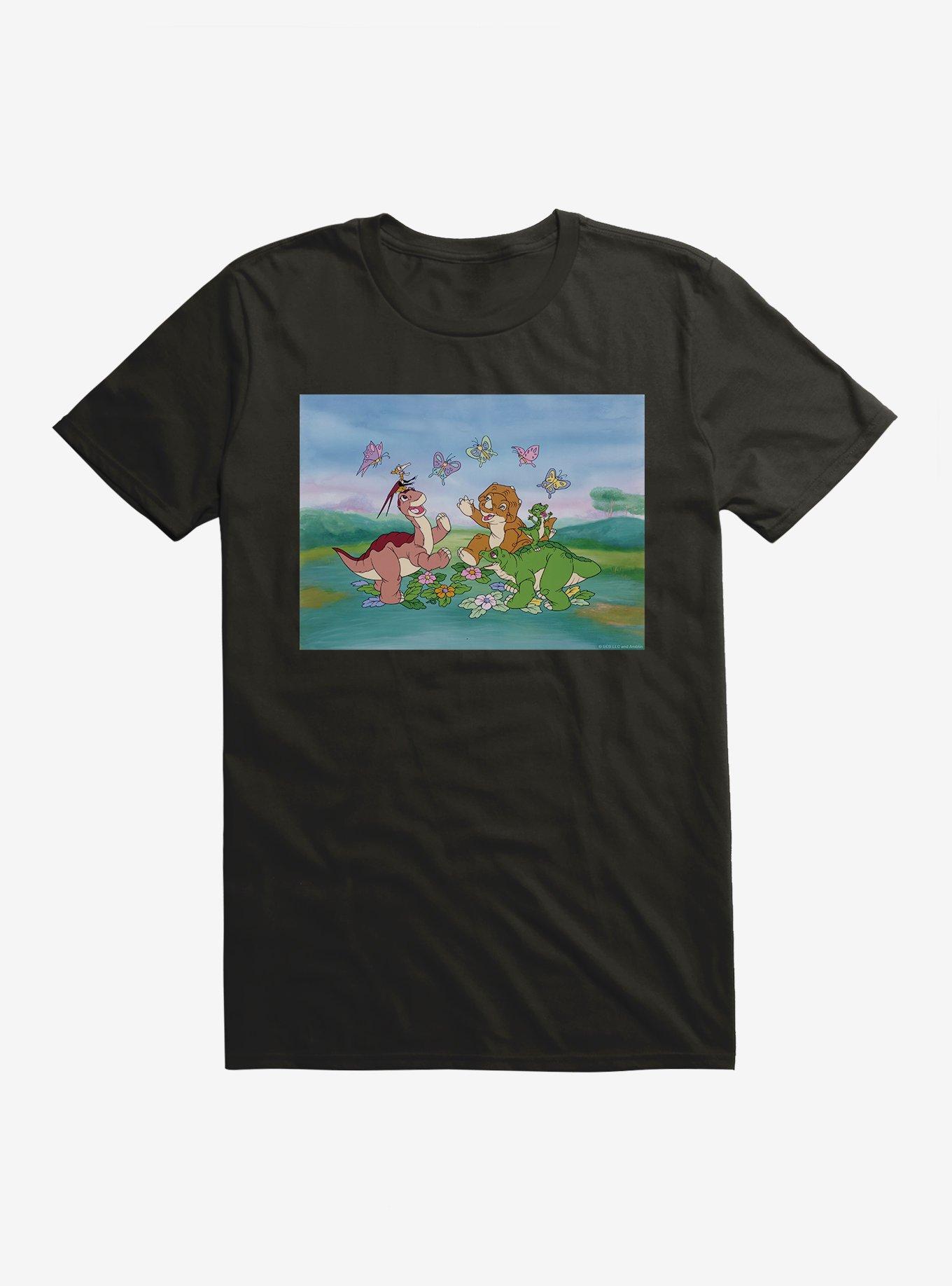 The Land Before Time Butterflies T-Shirt, BLACK, hi-res