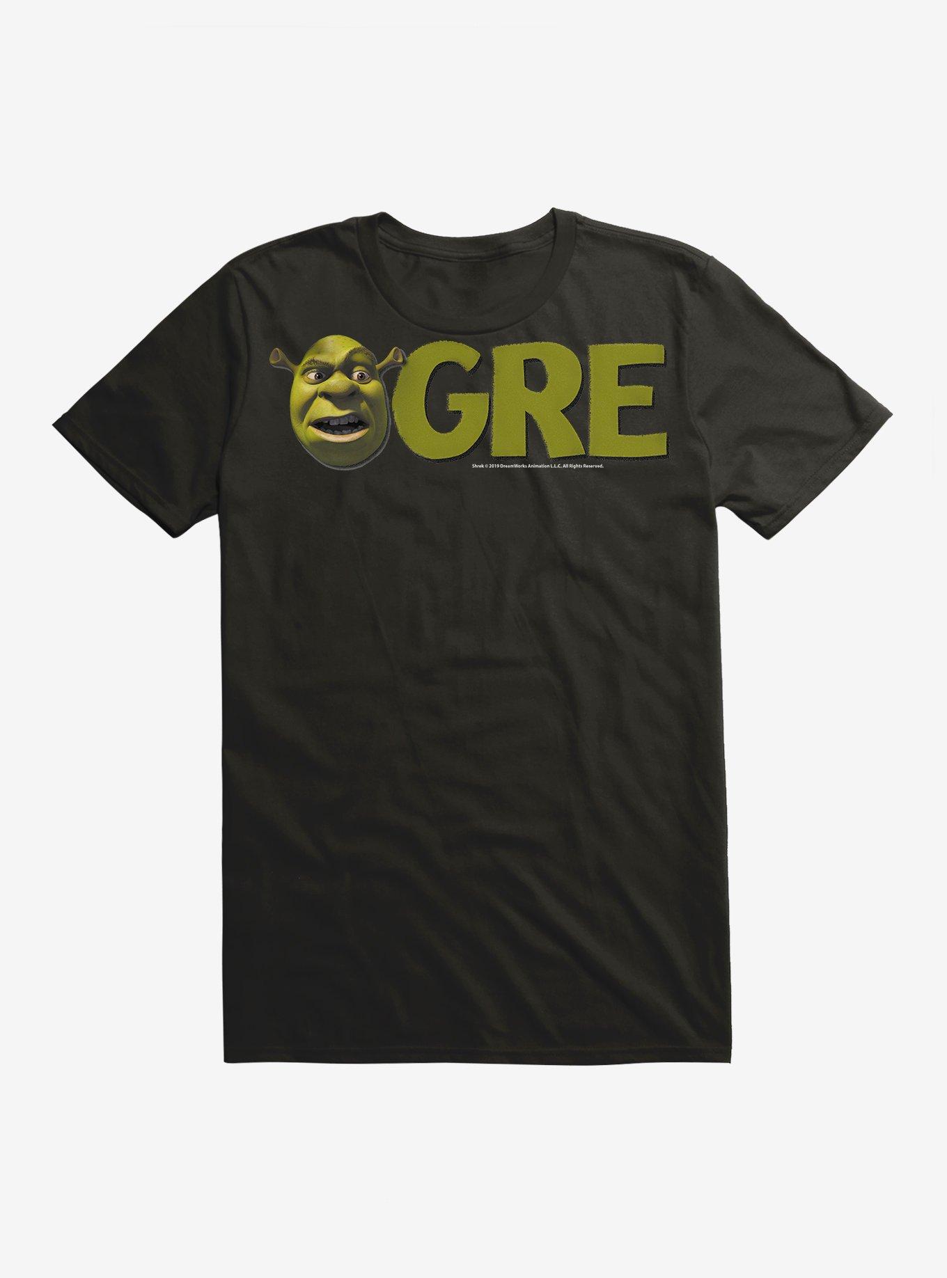 Shrek Ogre Word T-Shirt, BLACK, hi-res
