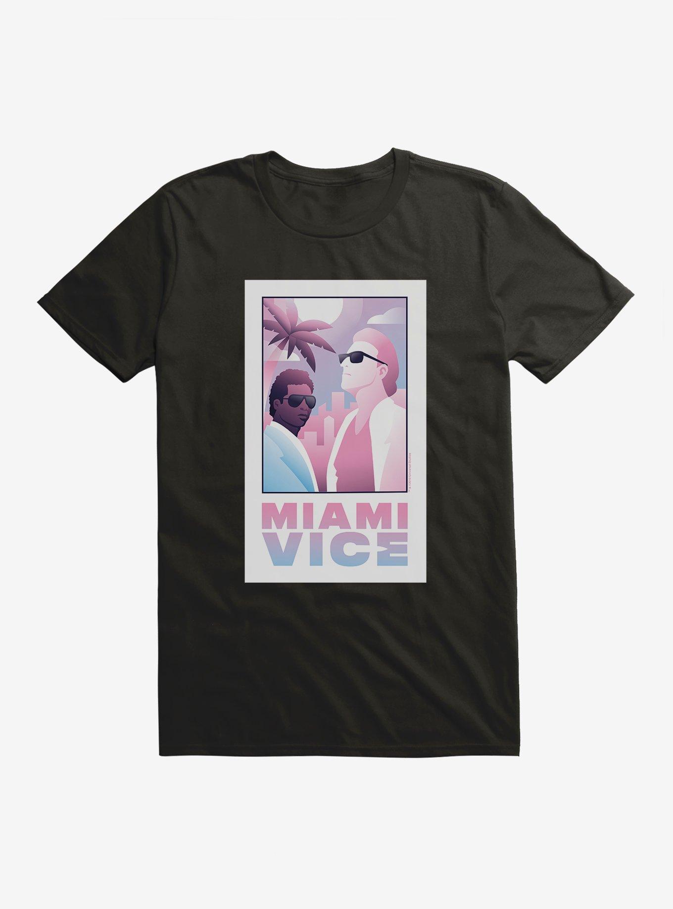 Miami Vice Pastel Crockett And Tubbs T-Shirt