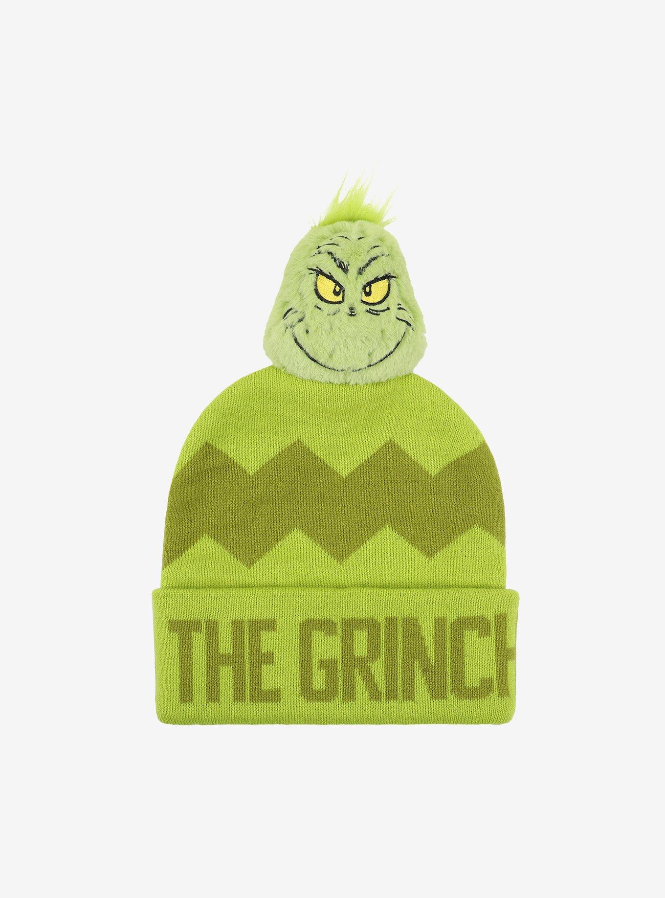 How The Grinch Stole Christmas The Grinch Plush Pom Beanie, , hi-res