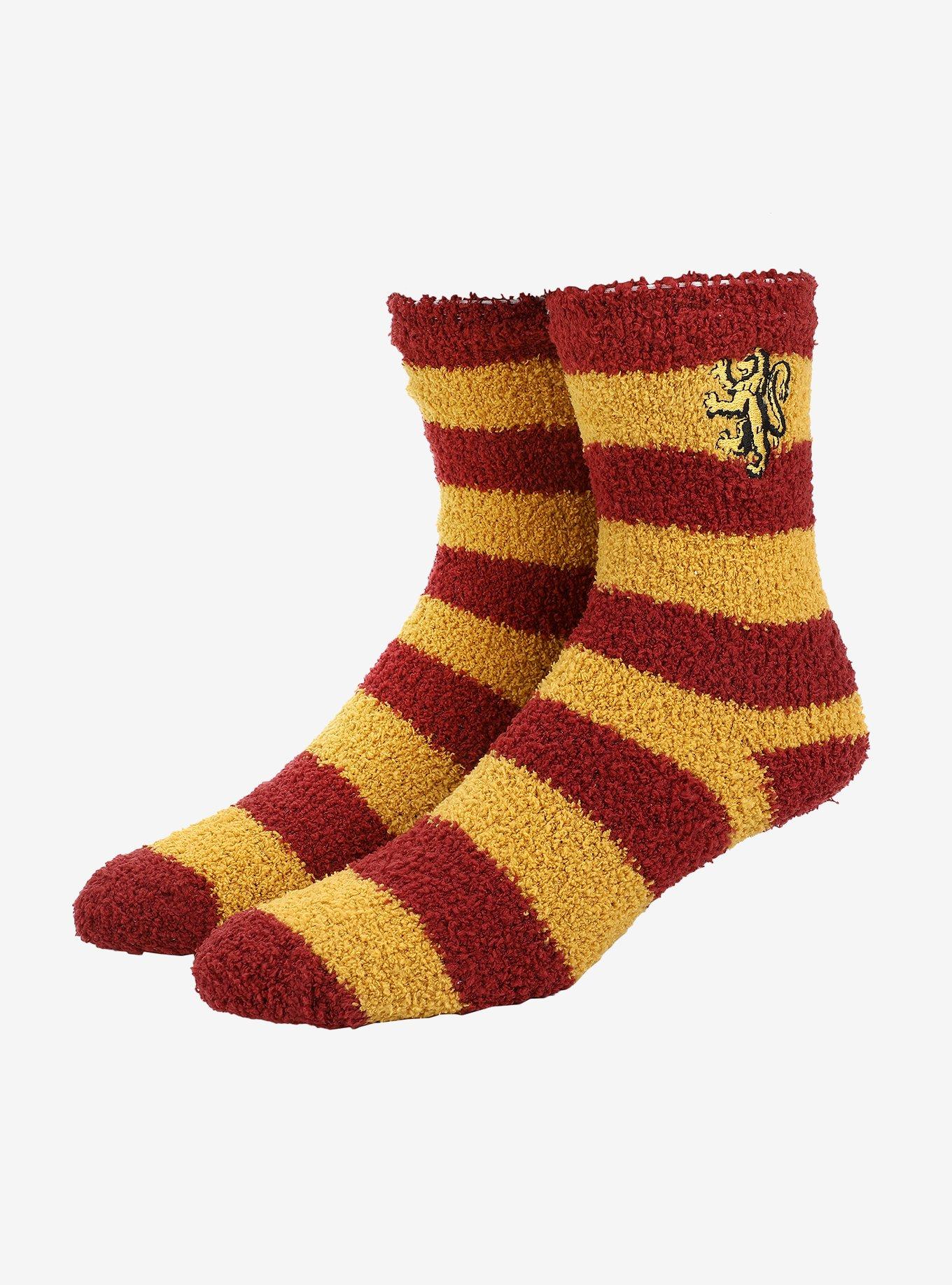 Harry Potter Gryffindor Stripe Fuzzy Socks