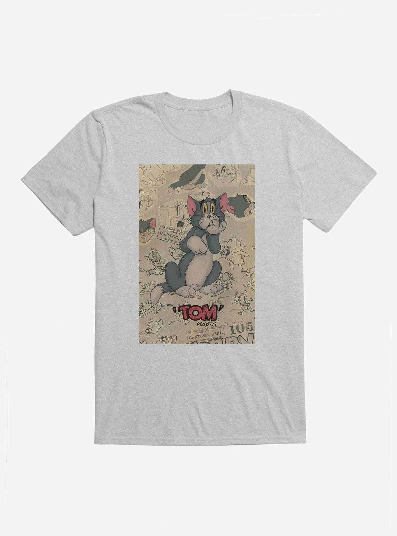 Tom And Jerry Tom Cat Sketch T-Shirt