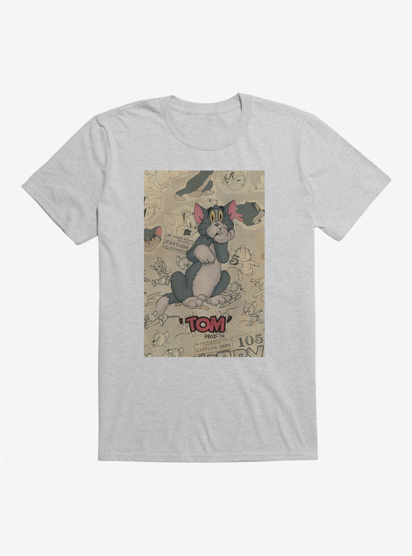 Tom And Jerry Tom Cat Sketch T-Shirt, , hi-res