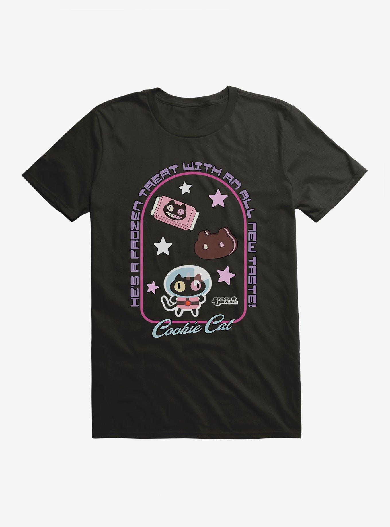 Steven Universe Cookie Cat T-Shirt, BLACK, hi-res