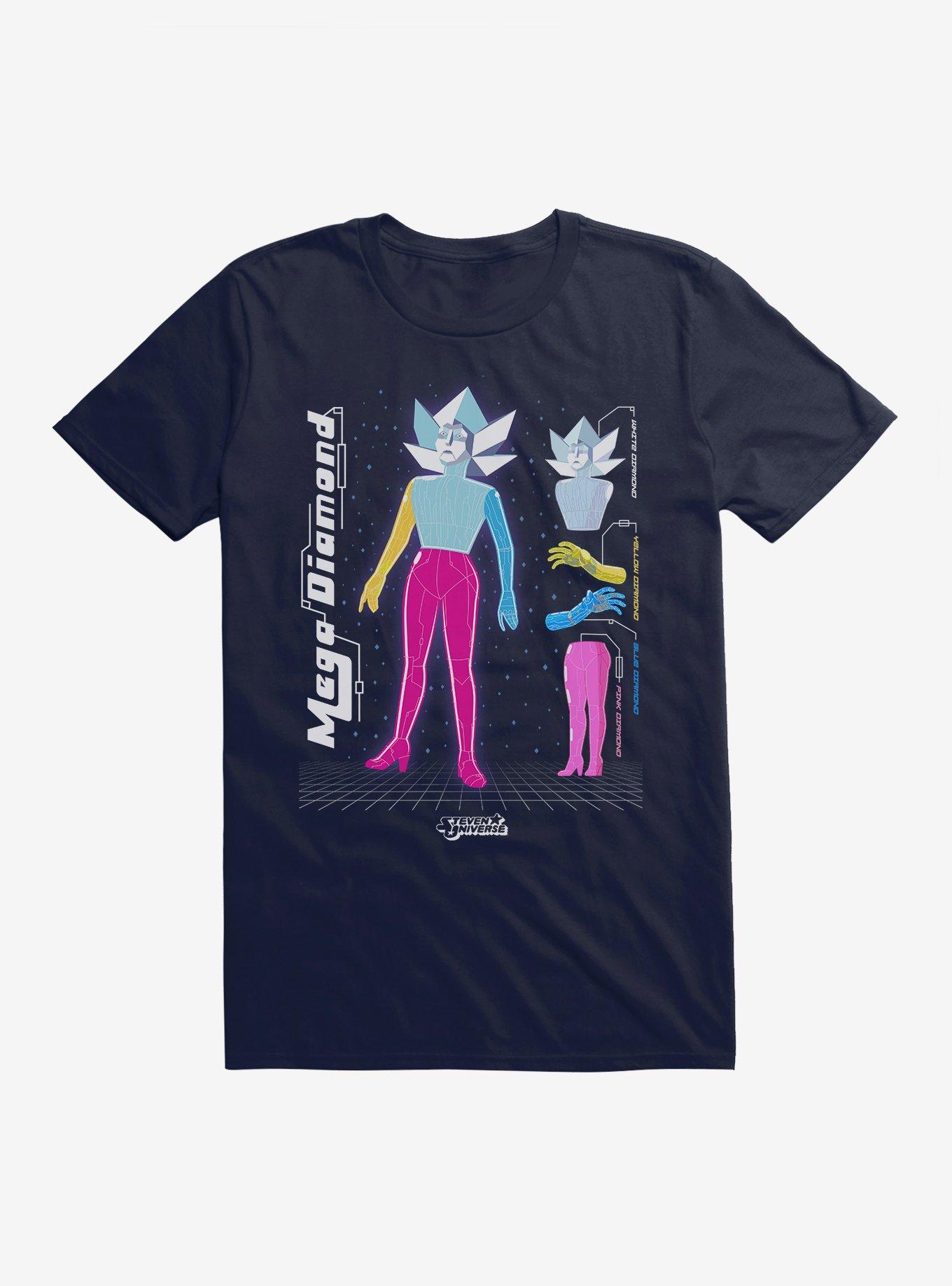Steven Universe Mega Diamond T-Shirt, NAVY, hi-res