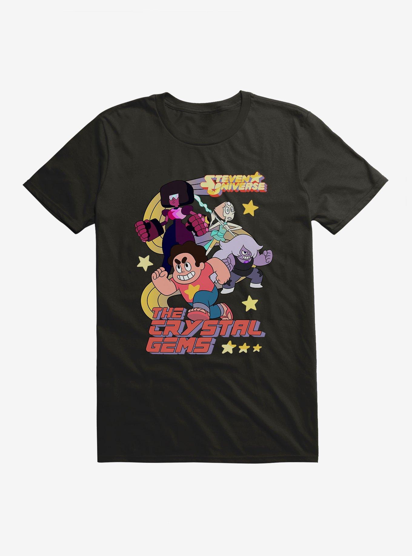 Steven Universe The Crystal Gems T-Shirt, BLACK, hi-res