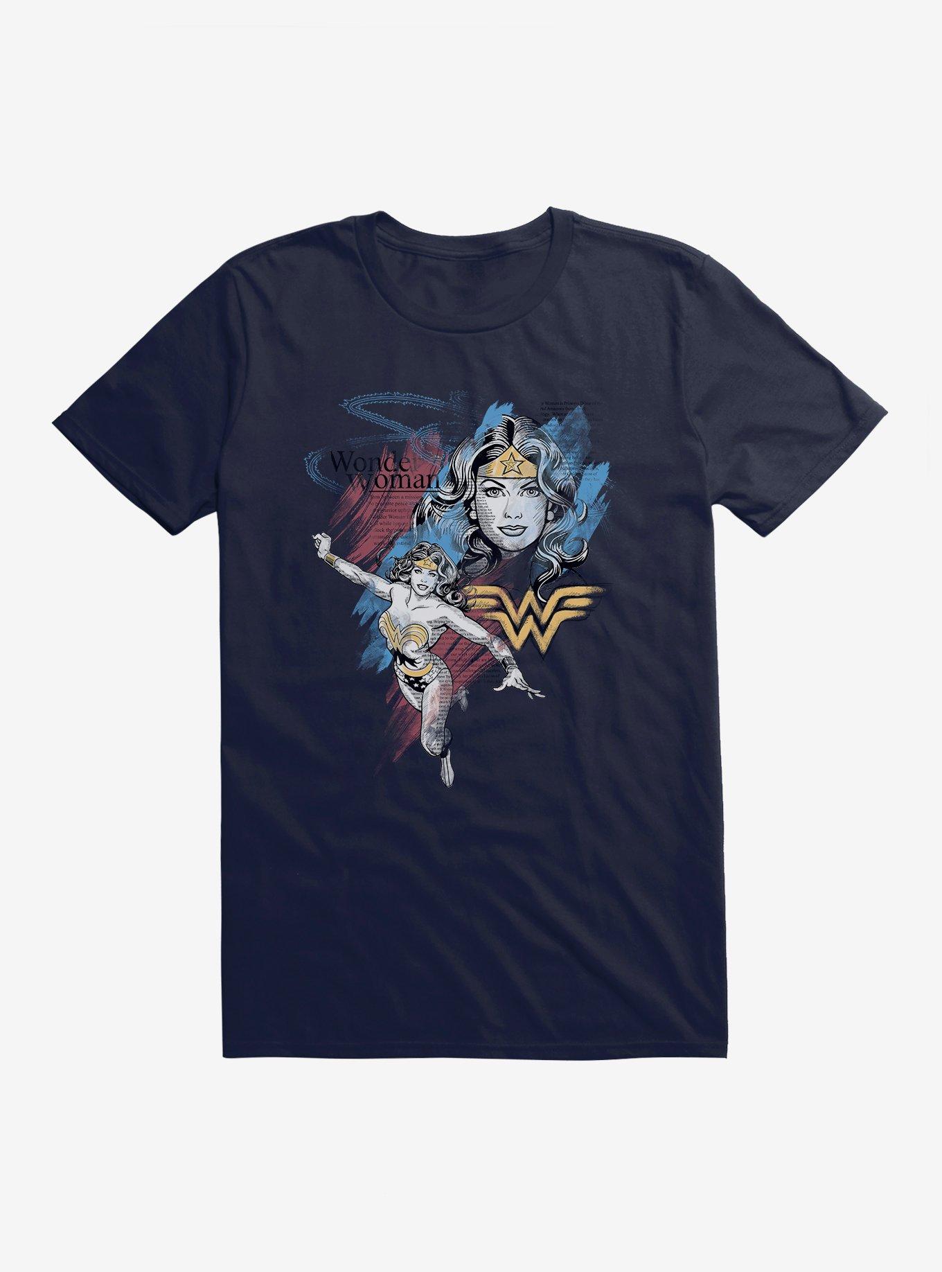 DC Comics Wonder Woman Diana Collage T-Shirt, , hi-res