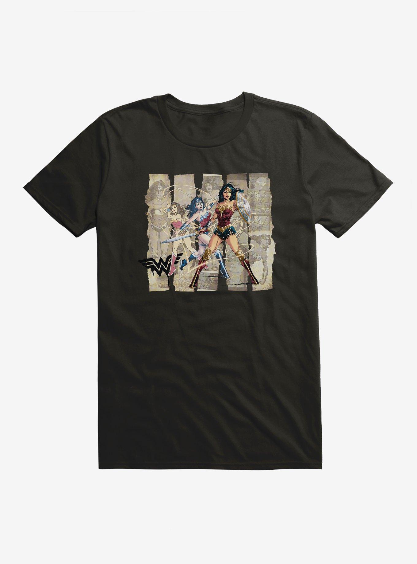 DC Comics Wonder Woman Multi Layered T-Shirt, BLACK, hi-res