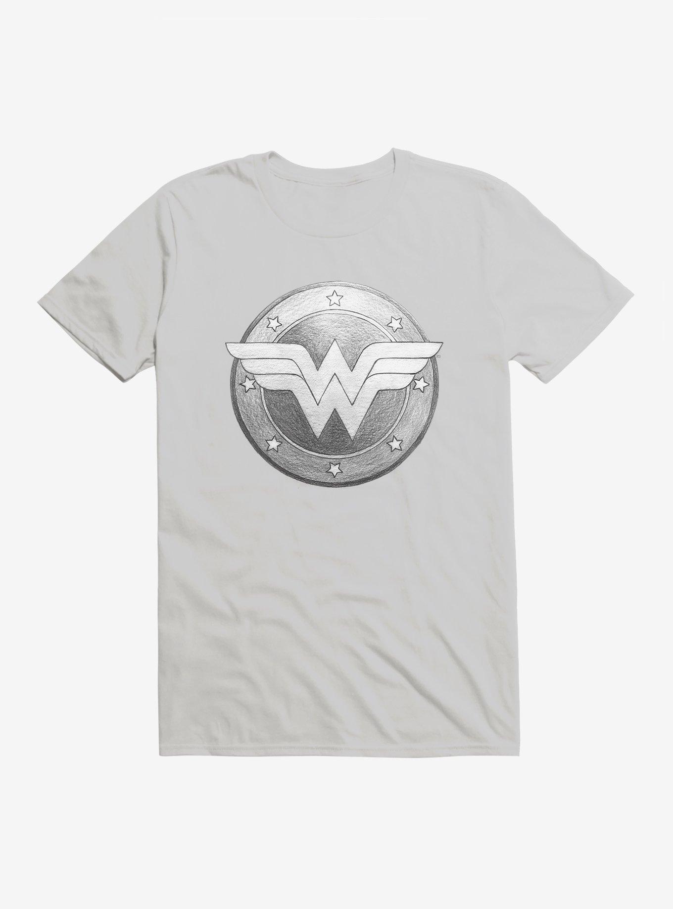 DC Comics Wonder Woman Sketch Shield T-Shirt, , hi-res