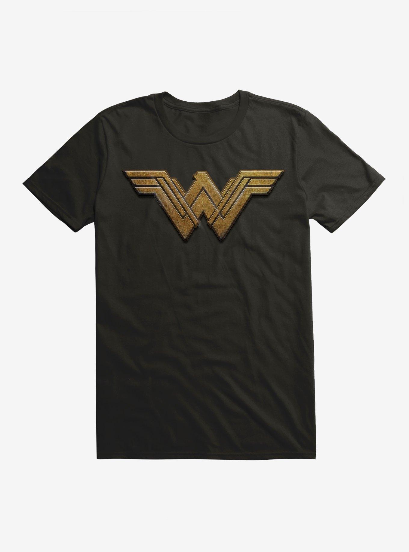 DC Comics Wonder Woman Logo Cosplay T-Shirt, BLACK, hi-res